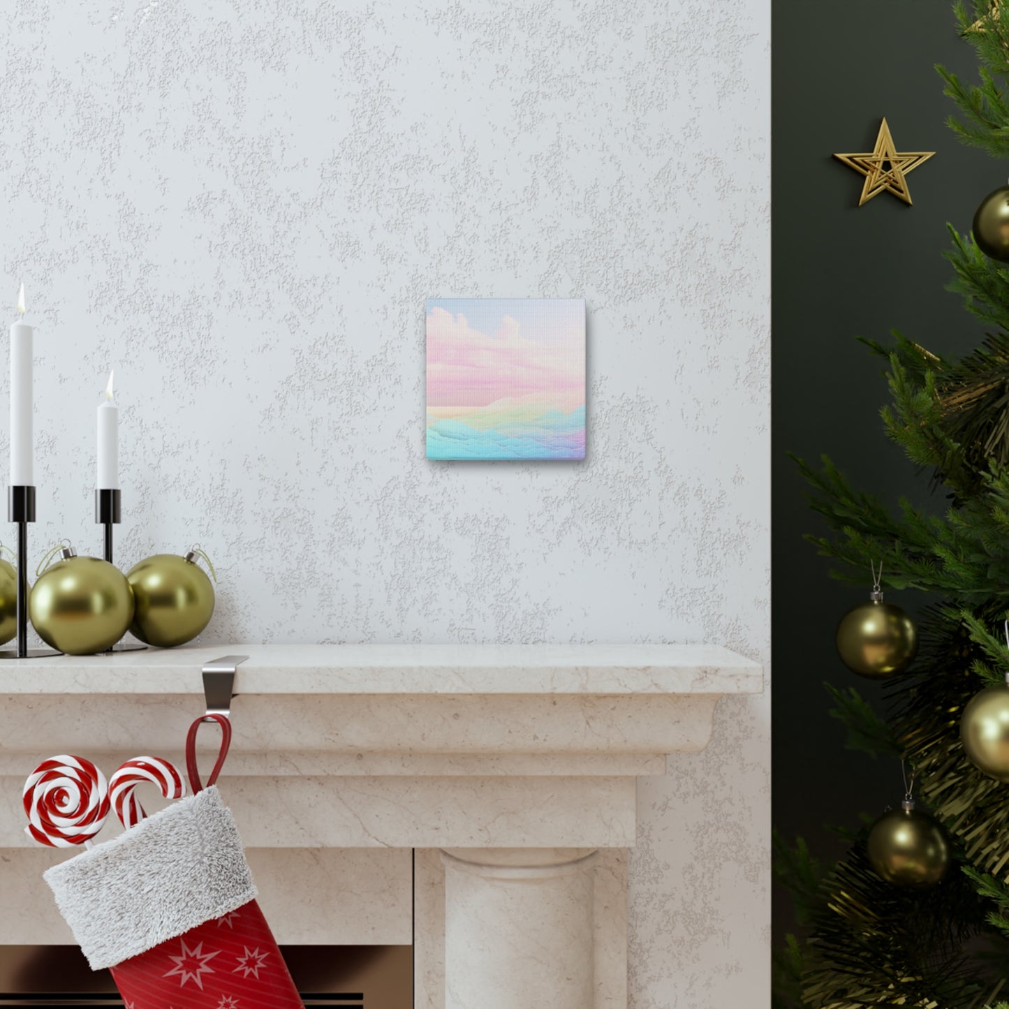 "Rainbow Clouds Abstract" Wall Art - Weave Got Gifts - Unique Gifts You Won’t Find Anywhere Else!