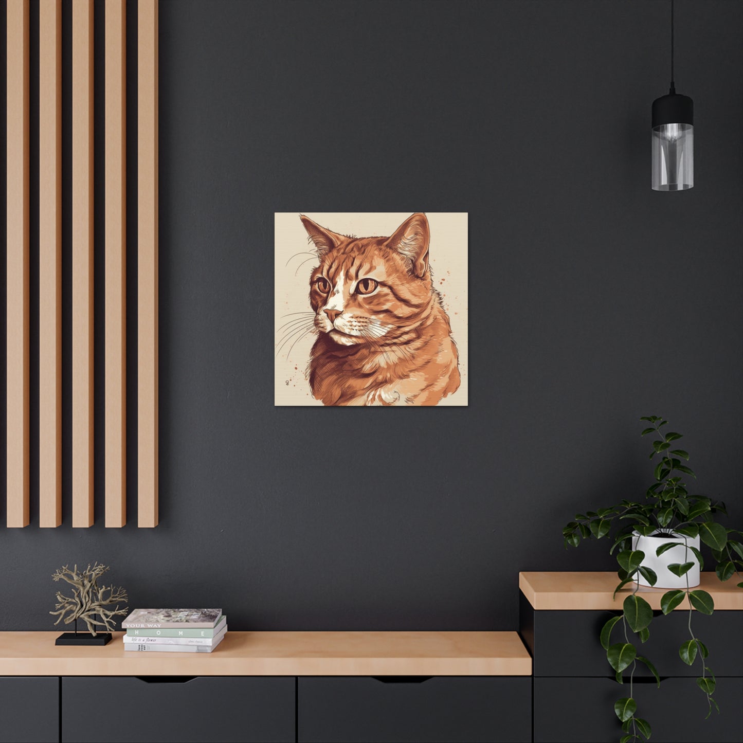 "Watercolor Cat Portrait" Wall Art - Weave Got Gifts - Unique Gifts You Won’t Find Anywhere Else!