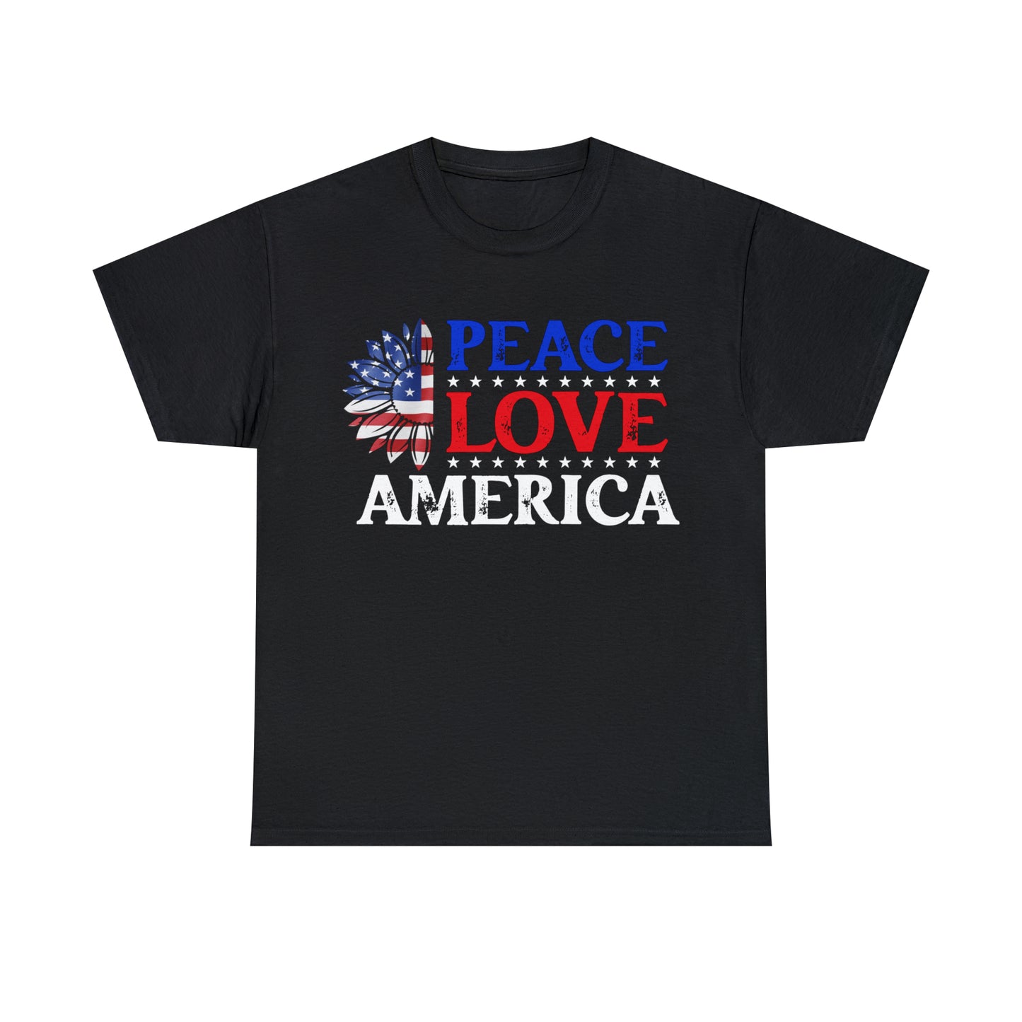 "Peace, Love, America" T-Shirt - Weave Got Gifts - Unique Gifts You Won’t Find Anywhere Else!