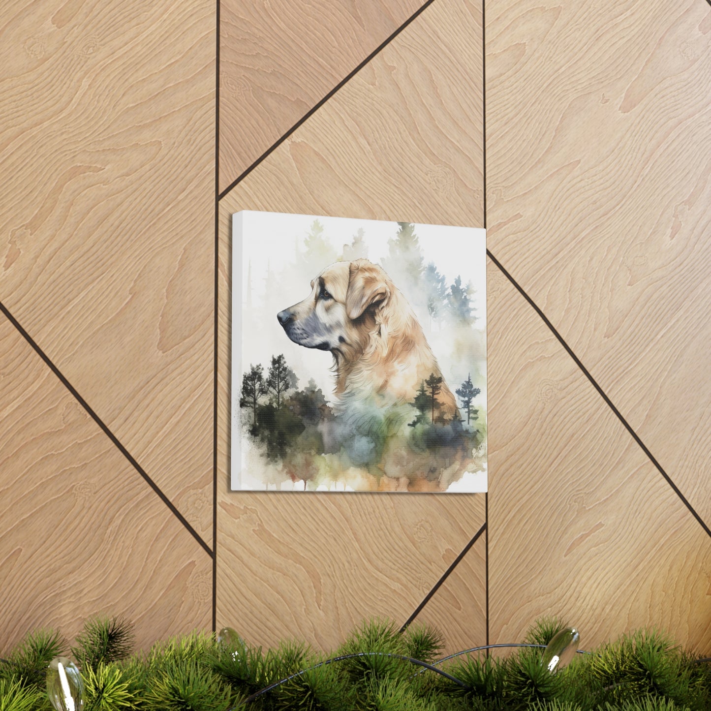 "Dog In The Woods" Watercolor Wall Art - Weave Got Gifts - Unique Gifts You Won’t Find Anywhere Else!