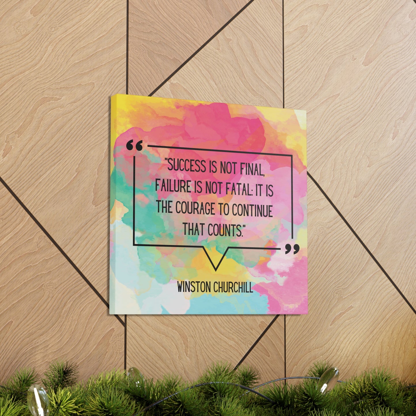 "Failure Is Not Fatal" Wall Art - Weave Got Gifts - Unique Gifts You Won’t Find Anywhere Else!