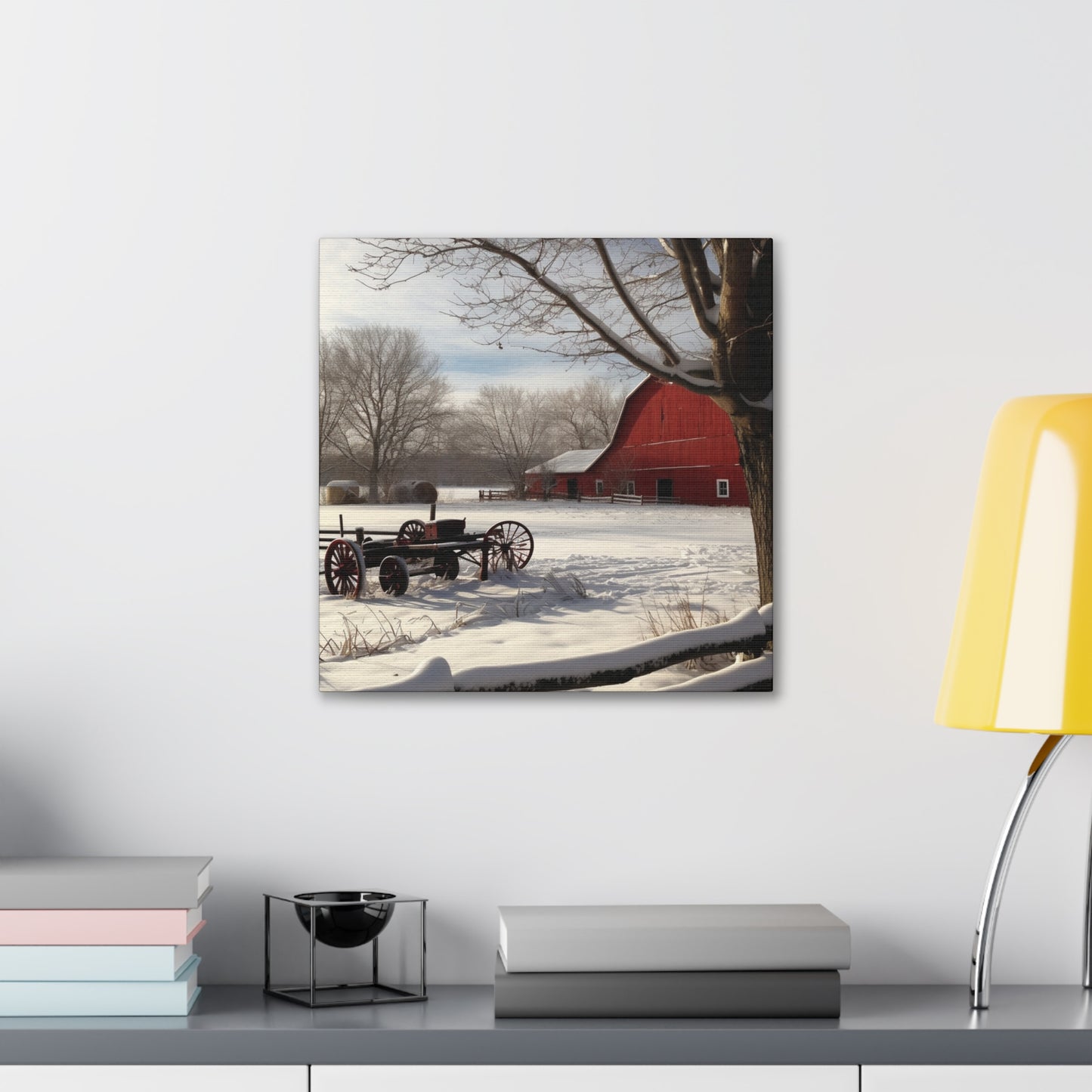 "Winter Farm Memories" Wall Art - Weave Got Gifts - Unique Gifts You Won’t Find Anywhere Else!