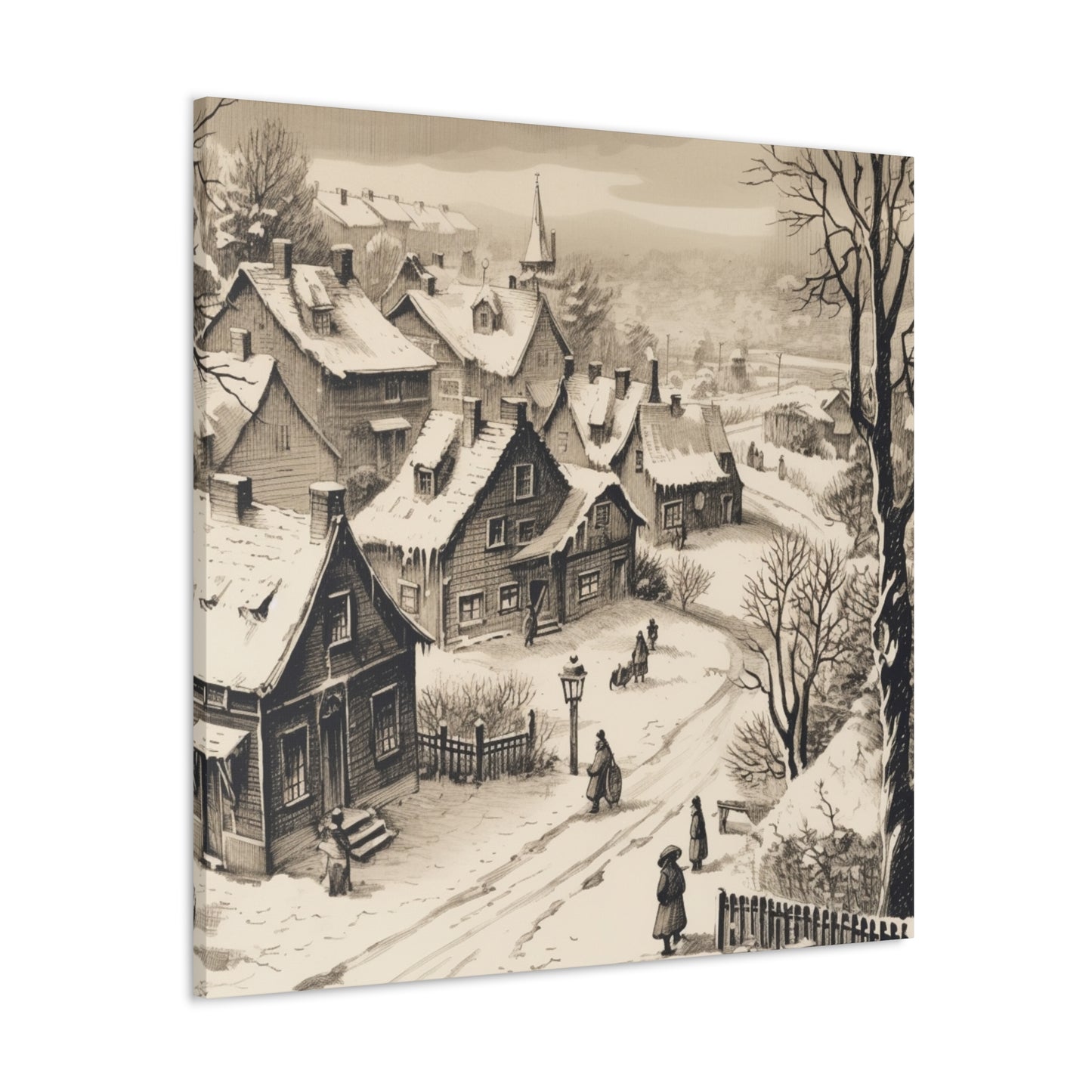 "Snowy Vintage Christmas" Wall Art - Weave Got Gifts - Unique Gifts You Won’t Find Anywhere Else!