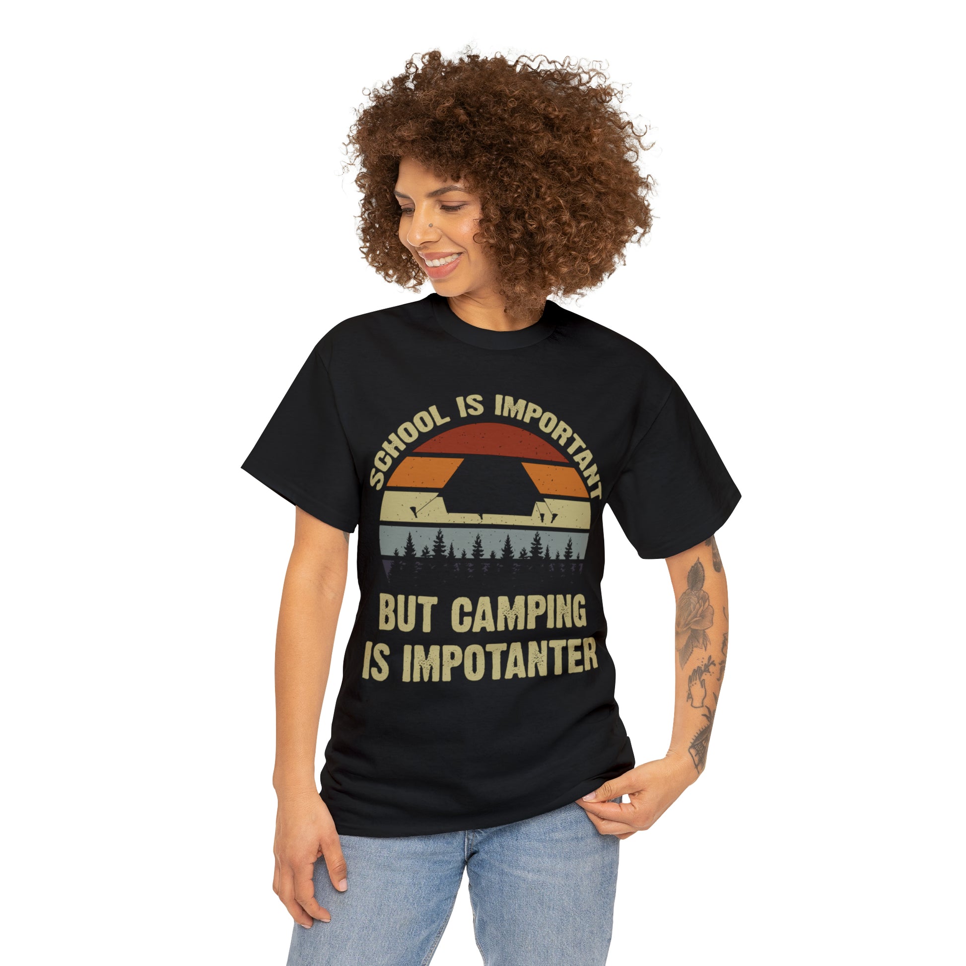 "Camping Is Importanter" T-Shirt - Weave Got Gifts - Unique Gifts You Won’t Find Anywhere Else!