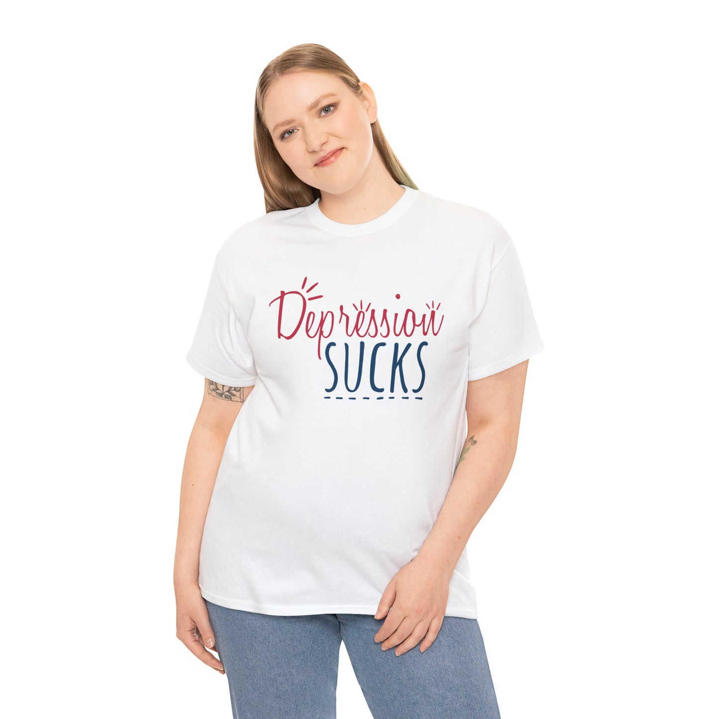 "Depression Sucks" T-Shirt - Weave Got Gifts - Unique Gifts You Won’t Find Anywhere Else!