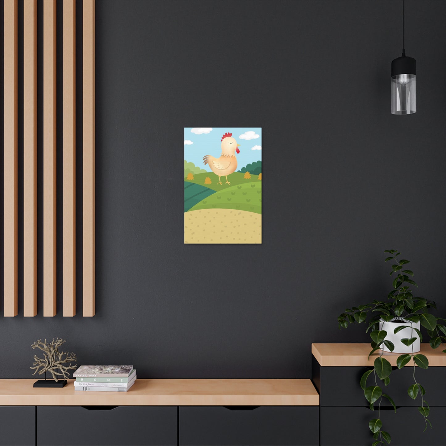 "Farm Chicken" Canvas Wall Art - Weave Got Gifts - Unique Gifts You Won’t Find Anywhere Else!
