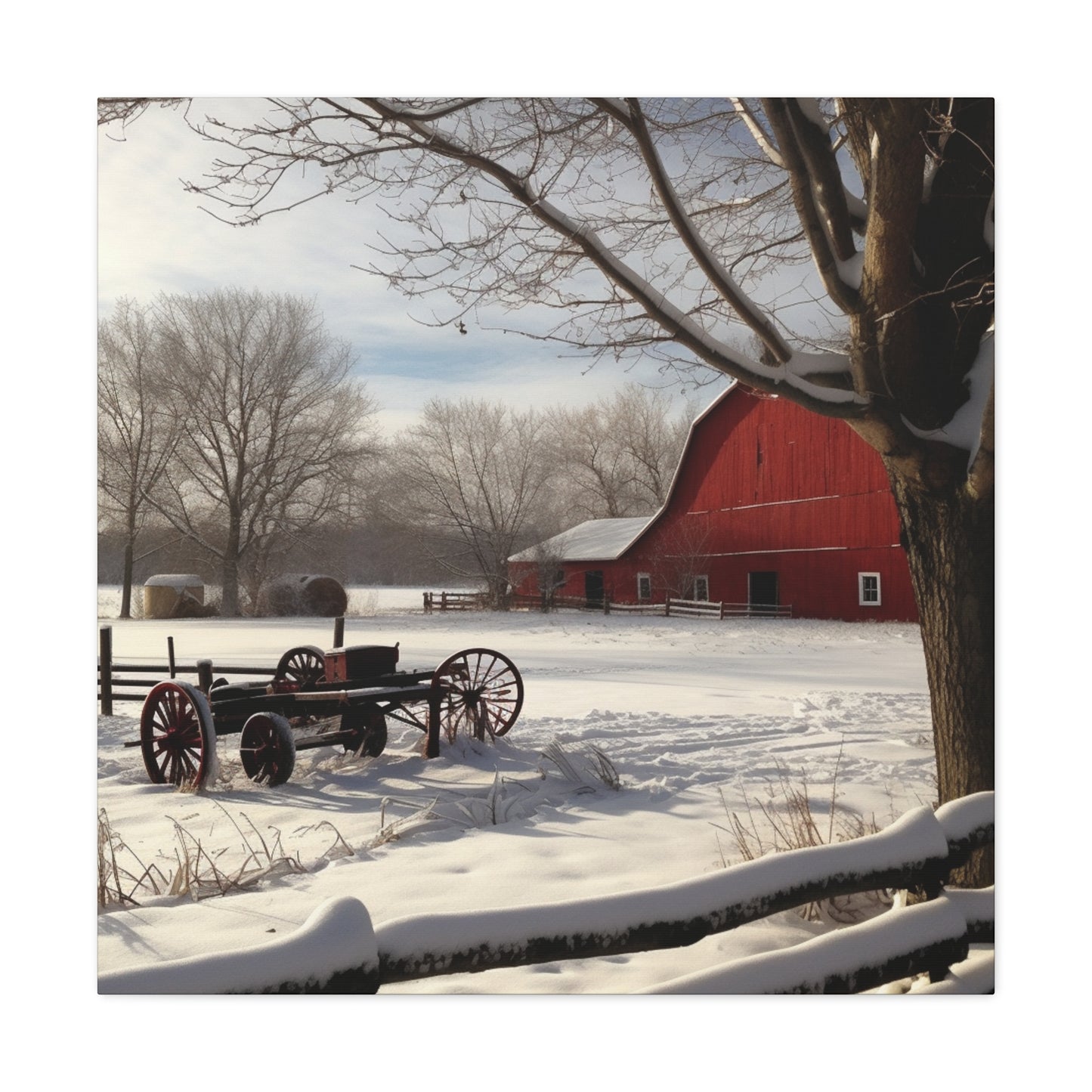 "Winter Farm Memories" Wall Art - Weave Got Gifts - Unique Gifts You Won’t Find Anywhere Else!