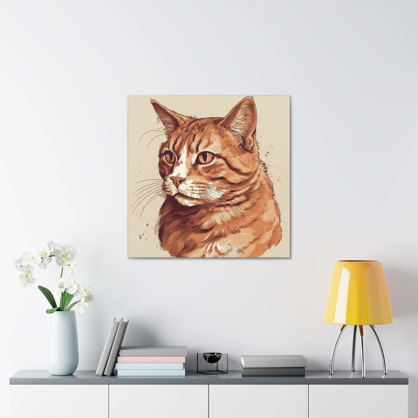 "Watercolor Cat Portrait" Wall Art - Weave Got Gifts - Unique Gifts You Won’t Find Anywhere Else!