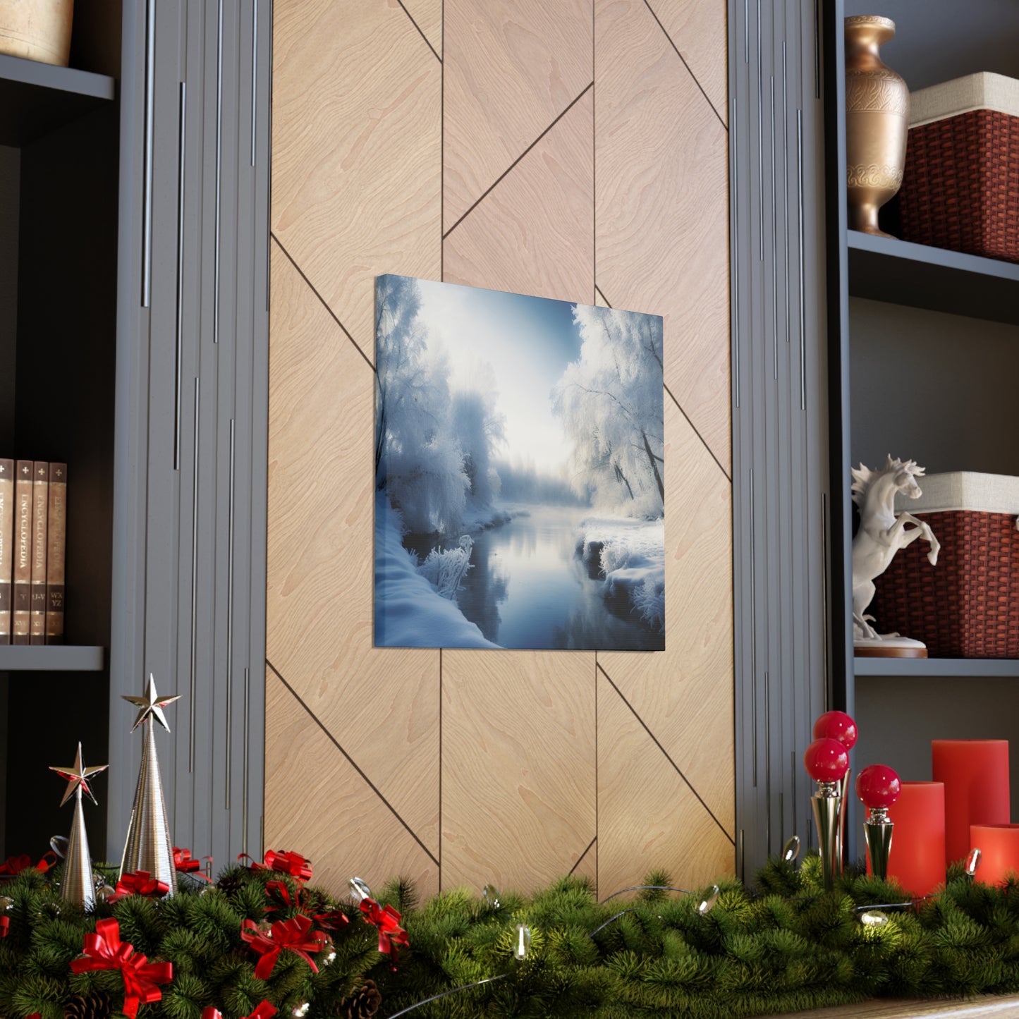 "Winter Wonderland By The Creek" Wall Art - Weave Got Gifts - Unique Gifts You Won’t Find Anywhere Else!