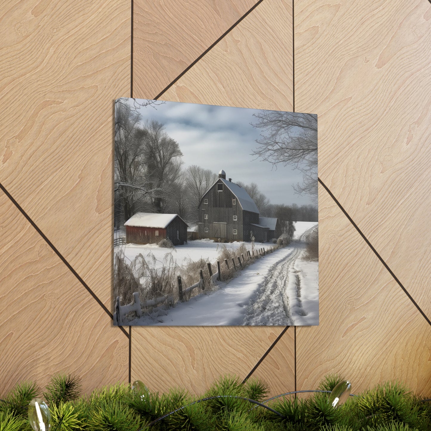 "Farm Winter Wonderland" Wall Art - Weave Got Gifts - Unique Gifts You Won’t Find Anywhere Else!