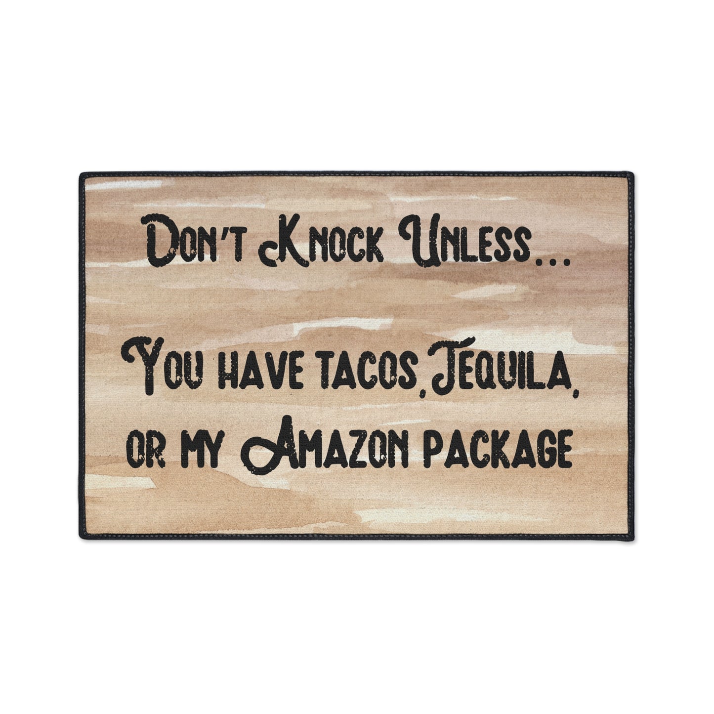 "Don't Knock Unless...." Door Mat - Weave Got Gifts - Unique Gifts You Won’t Find Anywhere Else!