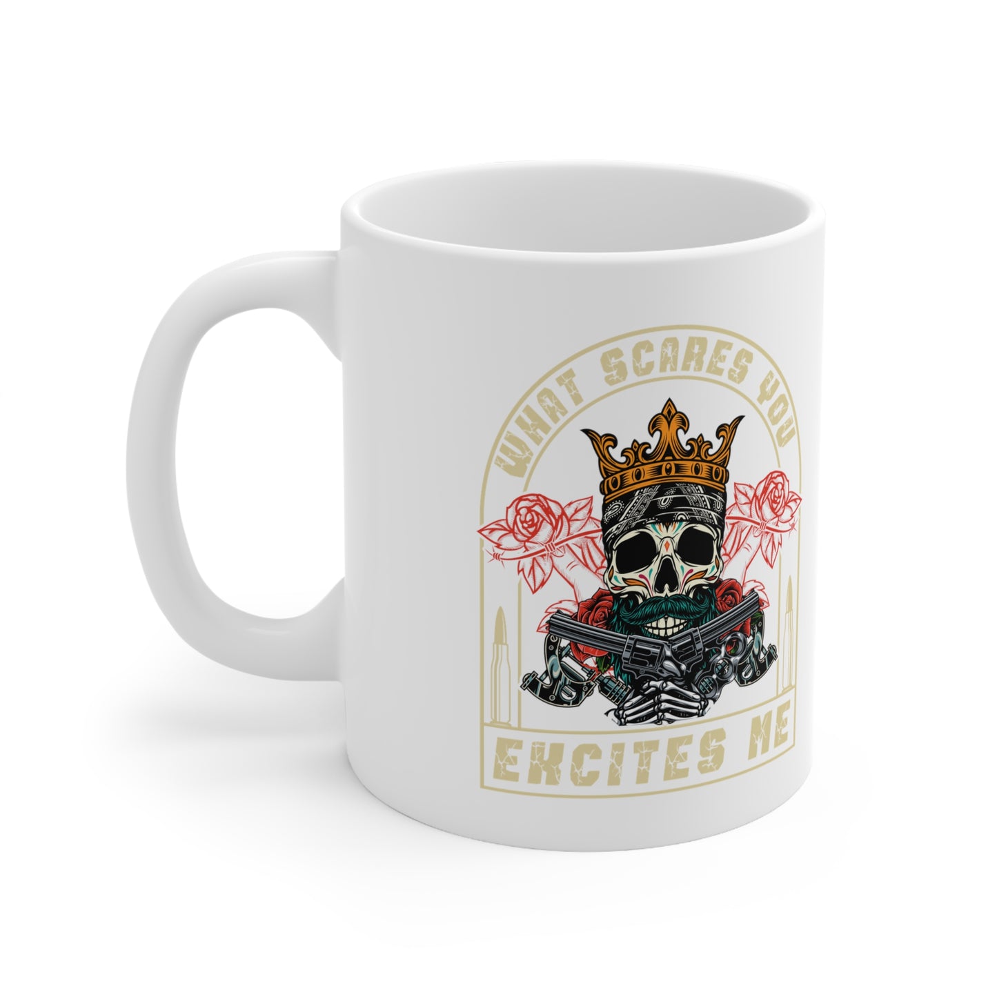 "What Scares You Excites Me" Coffee Mug - Weave Got Gifts - Unique Gifts You Won’t Find Anywhere Else!