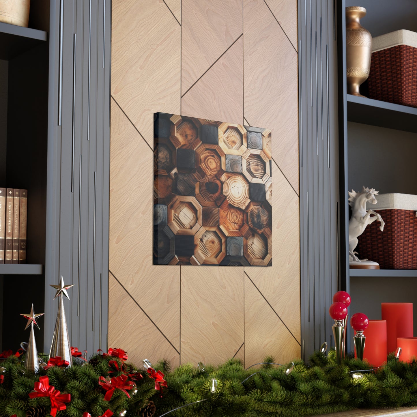 "Geometric Wood" Wall Art - Weave Got Gifts - Unique Gifts You Won’t Find Anywhere Else!