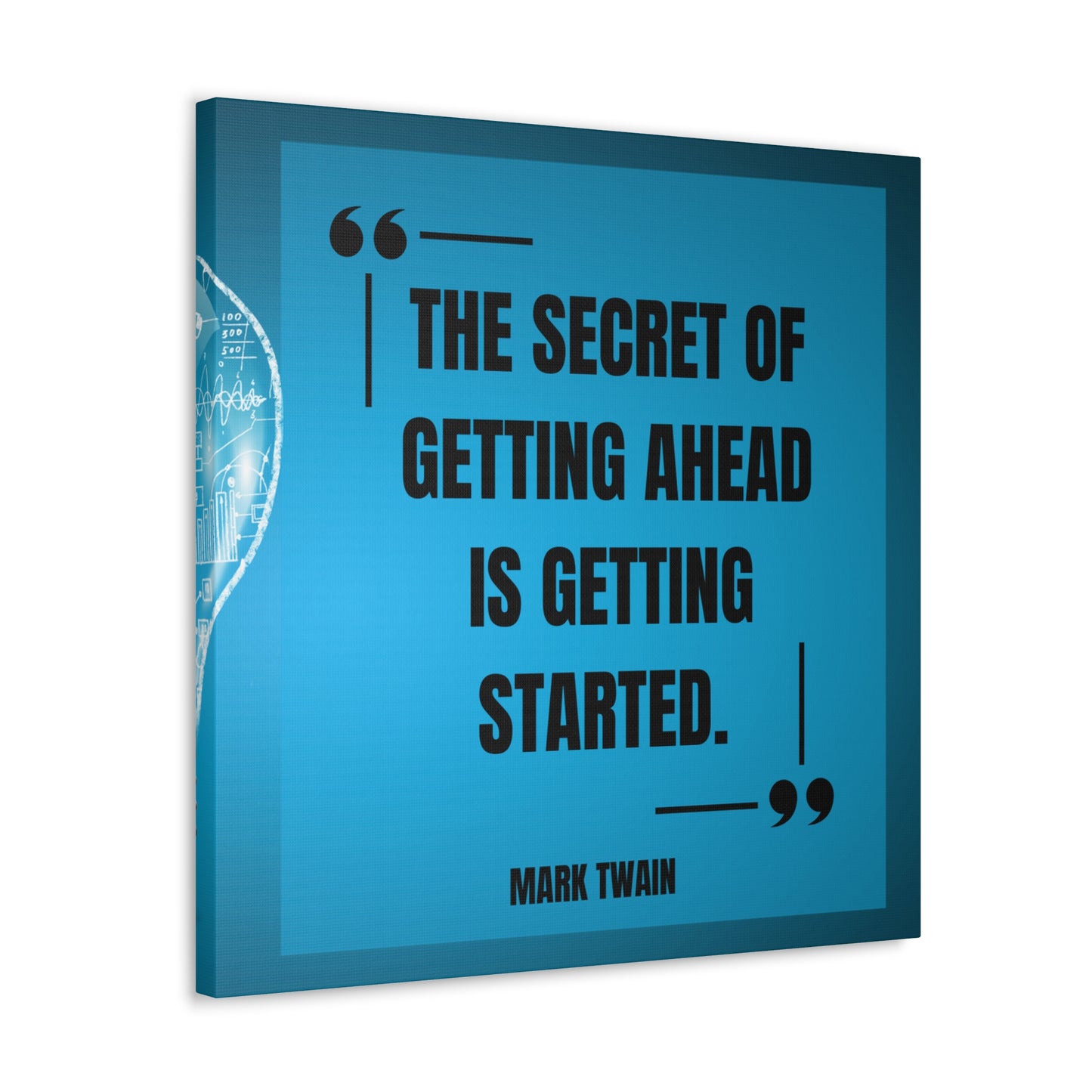 "The Secret To Getting Ahead" Wall Art - Weave Got Gifts - Unique Gifts You Won’t Find Anywhere Else!