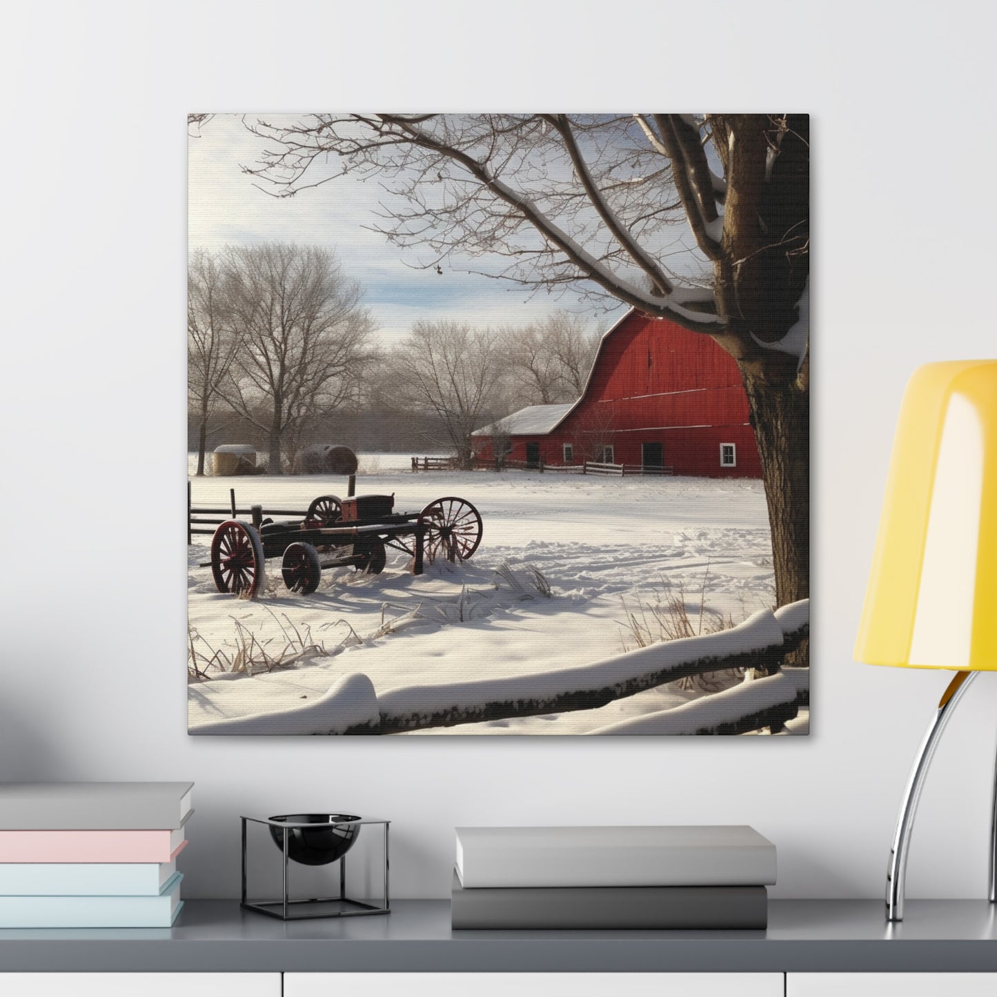 "Winter Farm Memories" Wall Art - Weave Got Gifts - Unique Gifts You Won’t Find Anywhere Else!