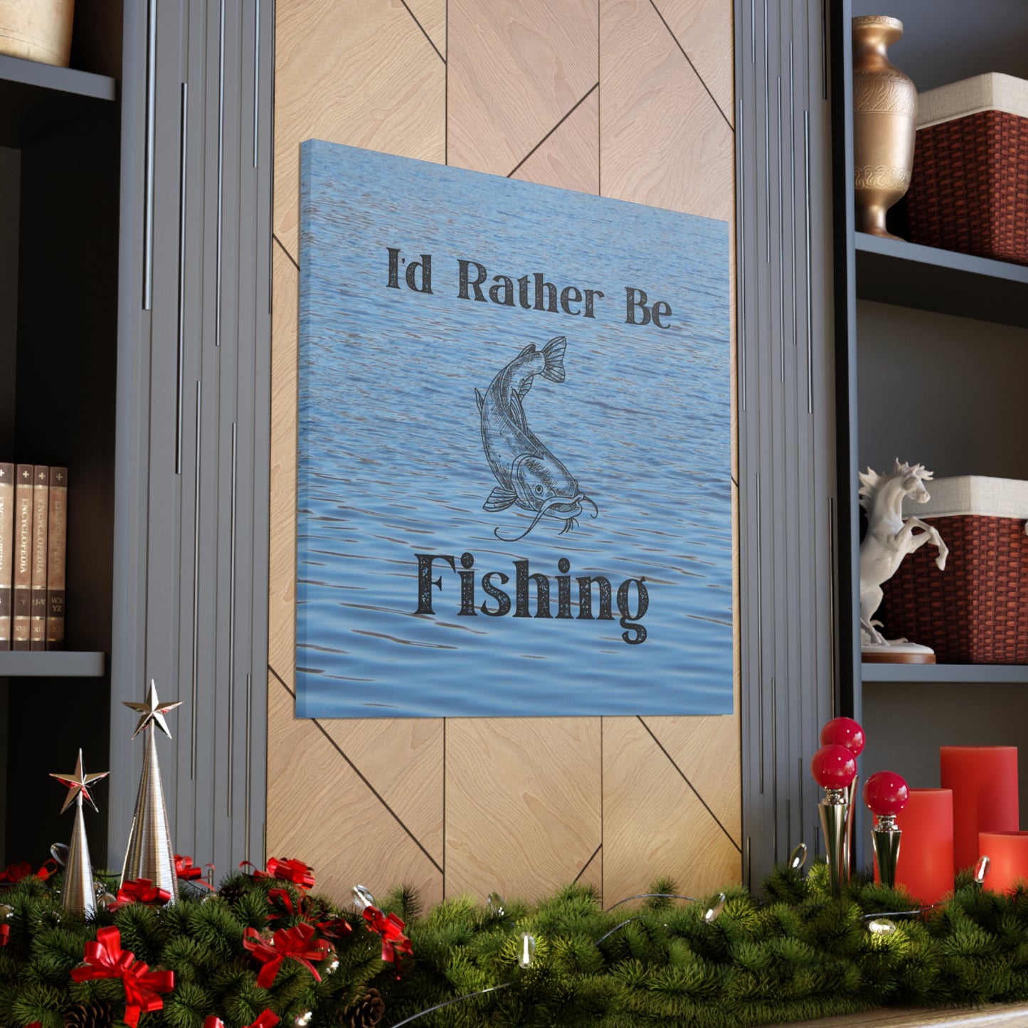 "I'd Rather Be Fishing" Wall Art - Weave Got Gifts - Unique Gifts You Won’t Find Anywhere Else!