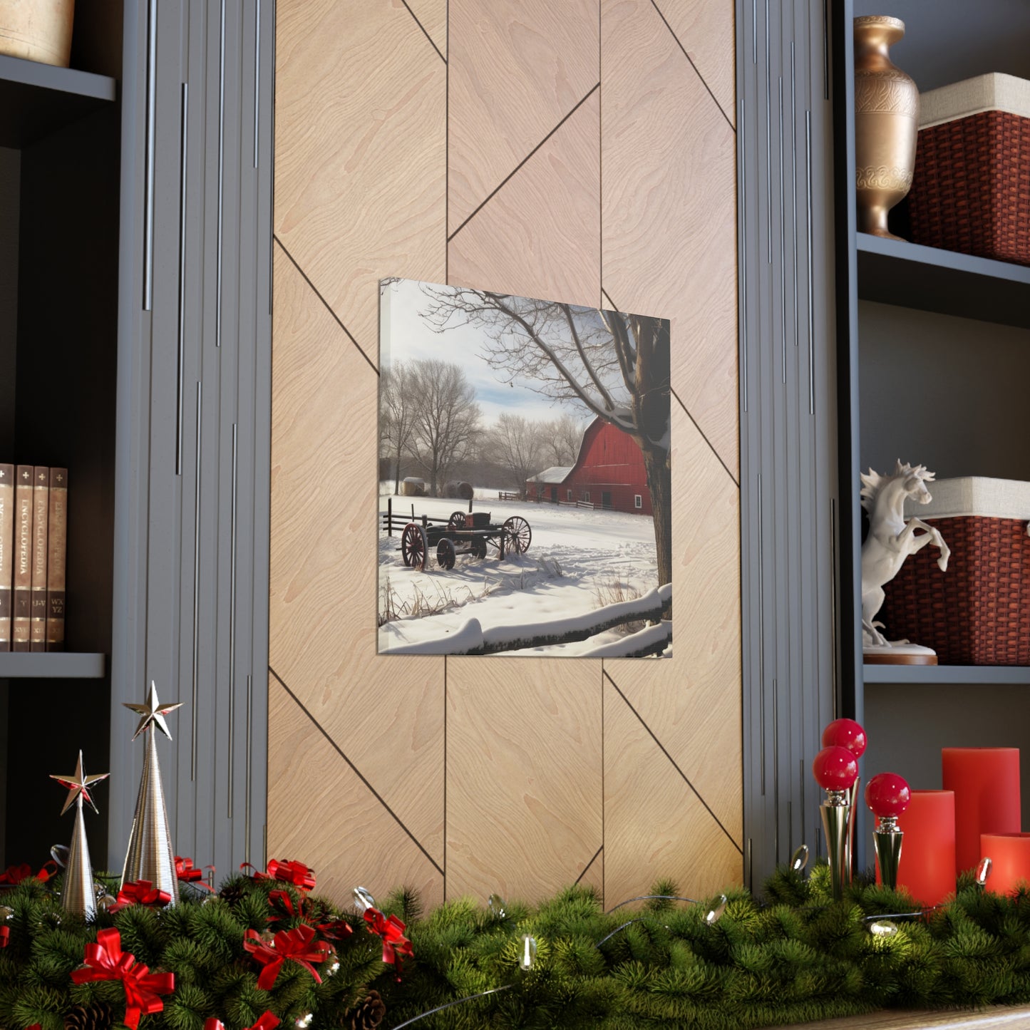 "Winter Farm Memories" Wall Art - Weave Got Gifts - Unique Gifts You Won’t Find Anywhere Else!