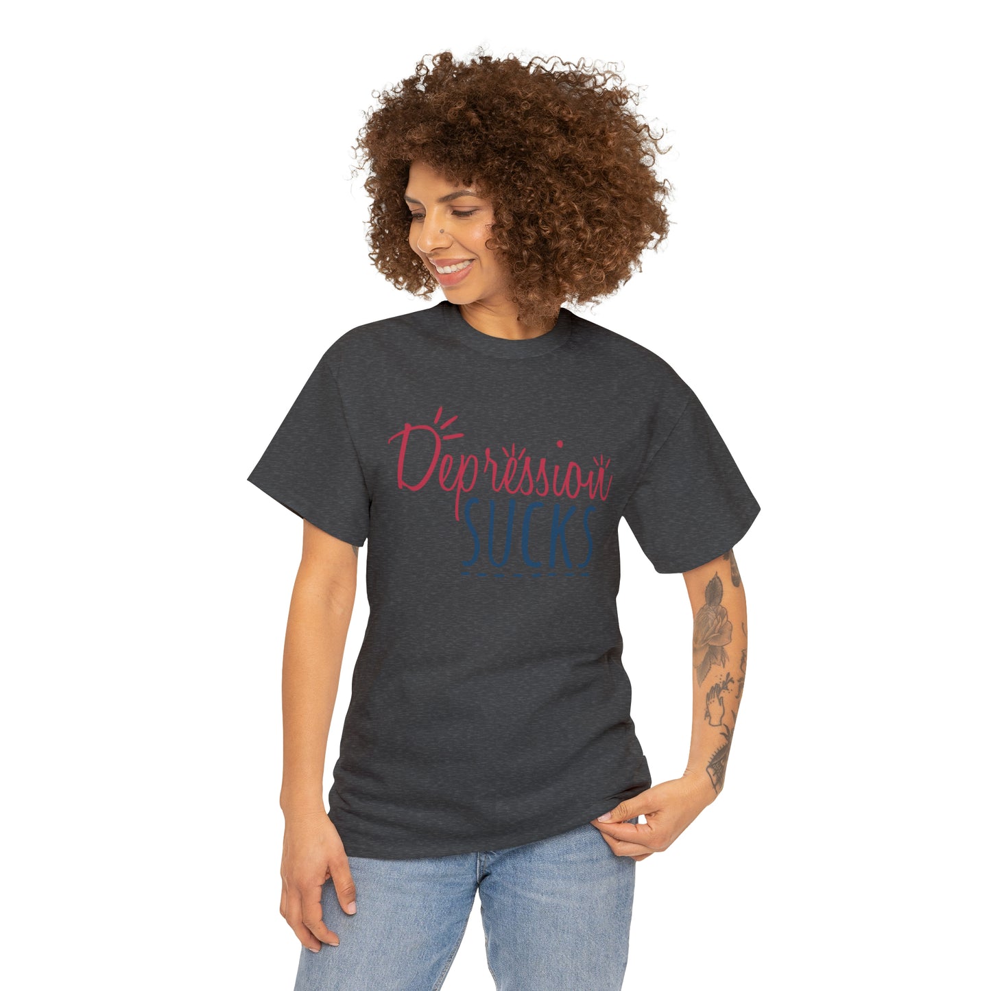 "Depression Sucks" T-Shirt - Weave Got Gifts - Unique Gifts You Won’t Find Anywhere Else!
