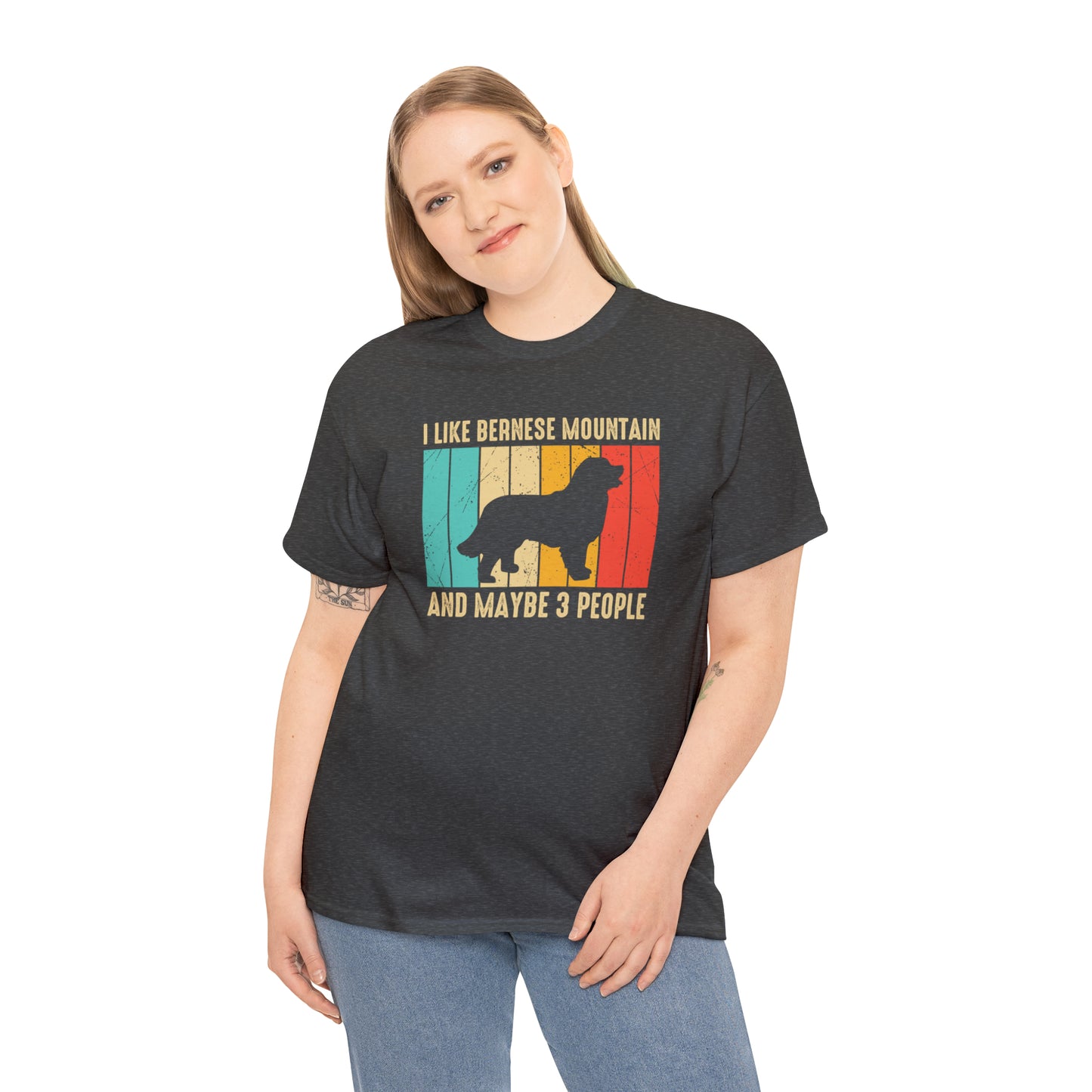 "Bernese Mountain Dog & 3 People" T-Shirt - Weave Got Gifts - Unique Gifts You Won’t Find Anywhere Else!