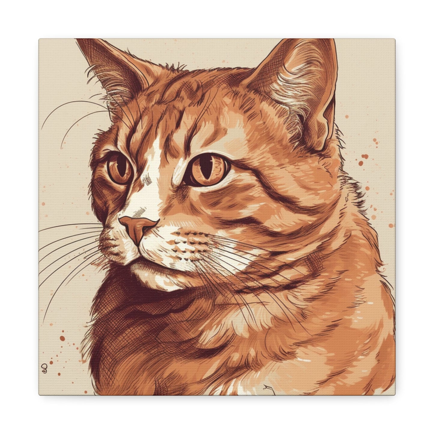 "Watercolor Cat Portrait" Wall Art - Weave Got Gifts - Unique Gifts You Won’t Find Anywhere Else!