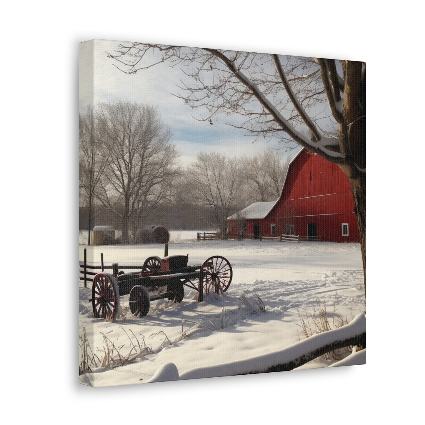 "Winter Farm Memories" Wall Art - Weave Got Gifts - Unique Gifts You Won’t Find Anywhere Else!