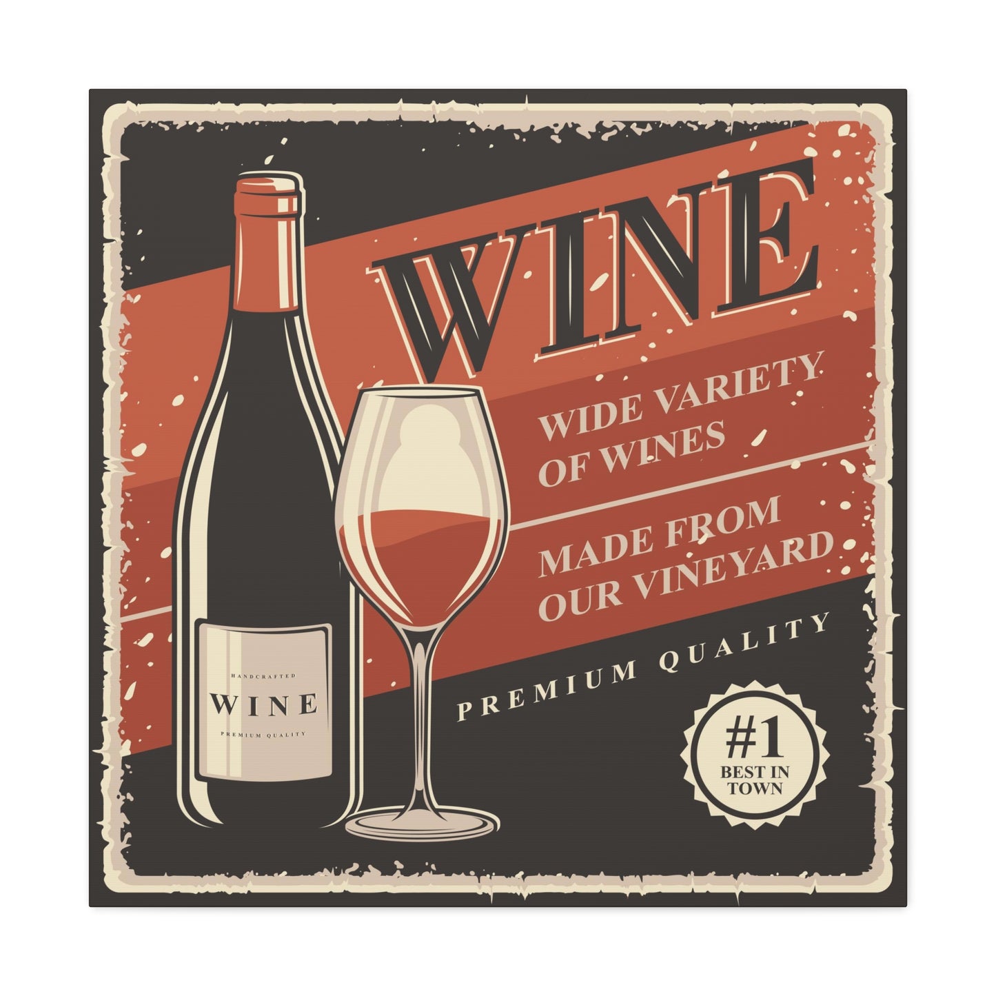 "Premium Quality Wine" Wall Art - Weave Got Gifts - Unique Gifts You Won’t Find Anywhere Else!