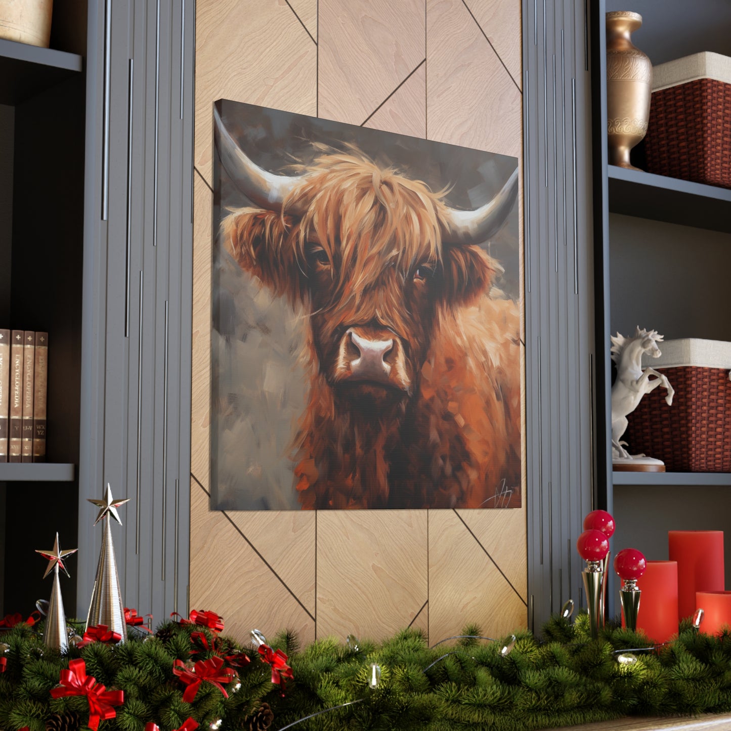"Highland Cow Painting" Wall Art - Weave Got Gifts - Unique Gifts You Won’t Find Anywhere Else!