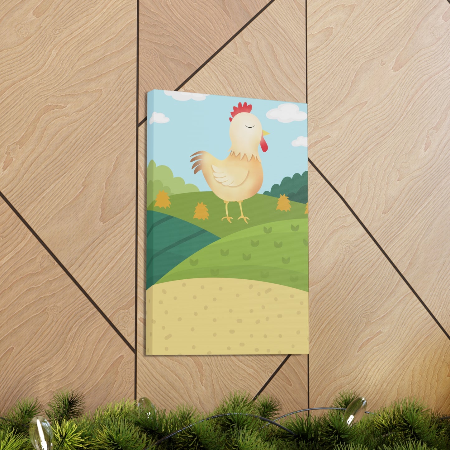 "Farm Chicken" Canvas Wall Art - Weave Got Gifts - Unique Gifts You Won’t Find Anywhere Else!
