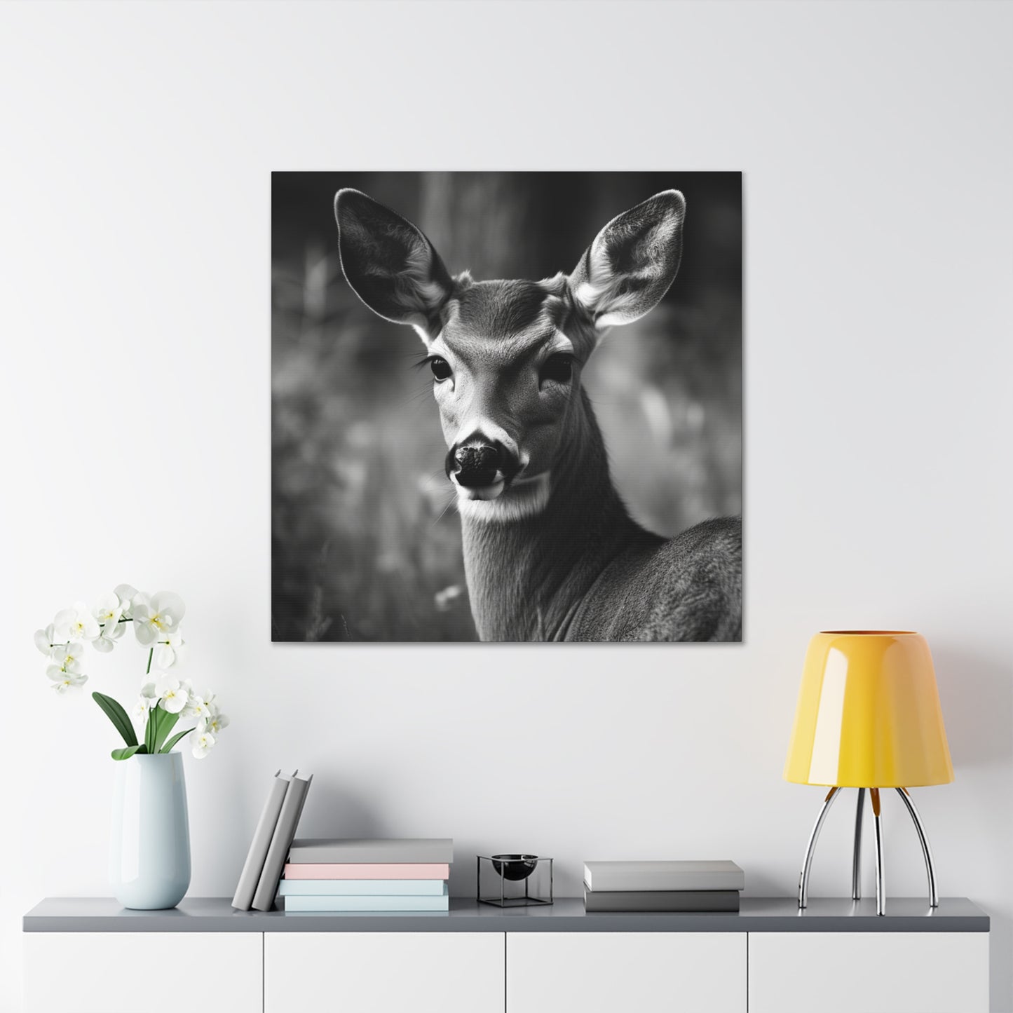 "Black & White Doe" Hunting Wall Art - Weave Got Gifts - Unique Gifts You Won’t Find Anywhere Else!