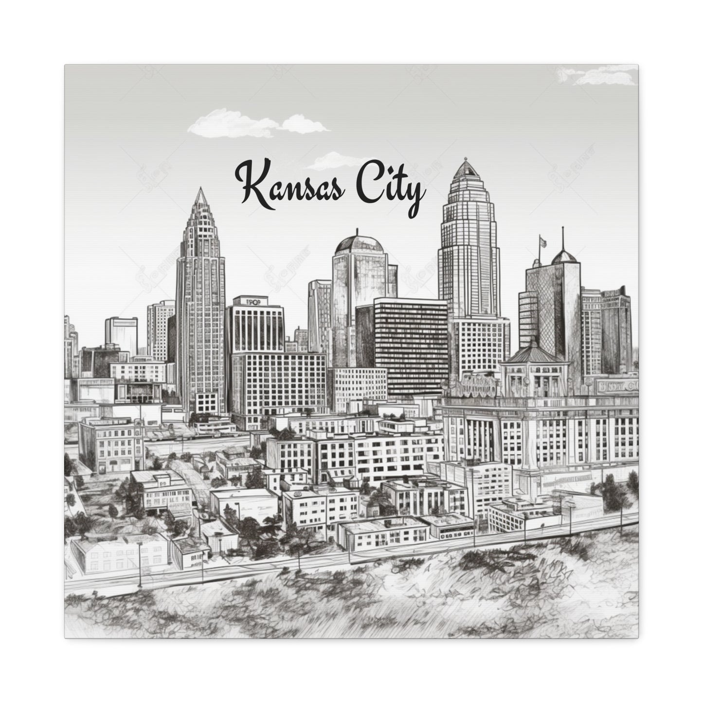 "Kansas City Skyline" Wall Art - Weave Got Gifts - Unique Gifts You Won’t Find Anywhere Else!
