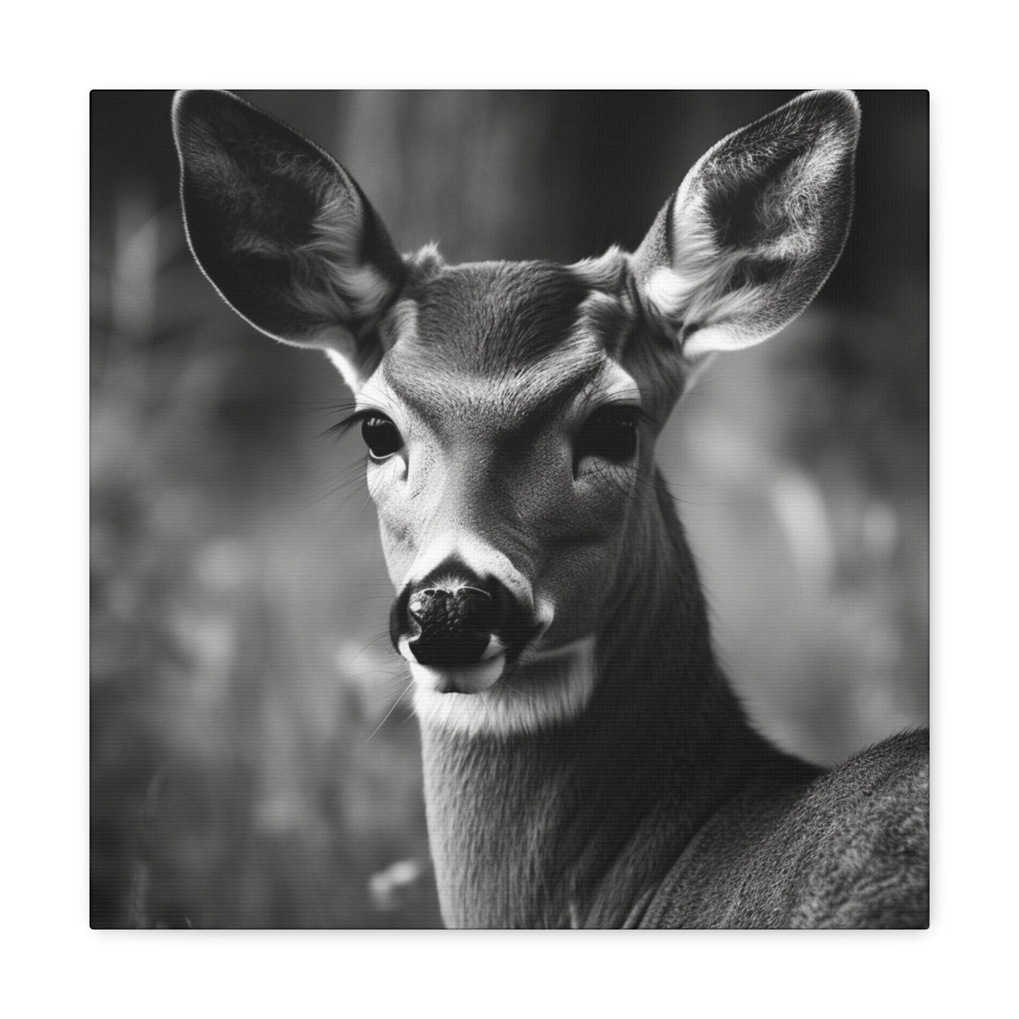 "Black & White Doe" Hunting Wall Art - Weave Got Gifts - Unique Gifts You Won’t Find Anywhere Else!