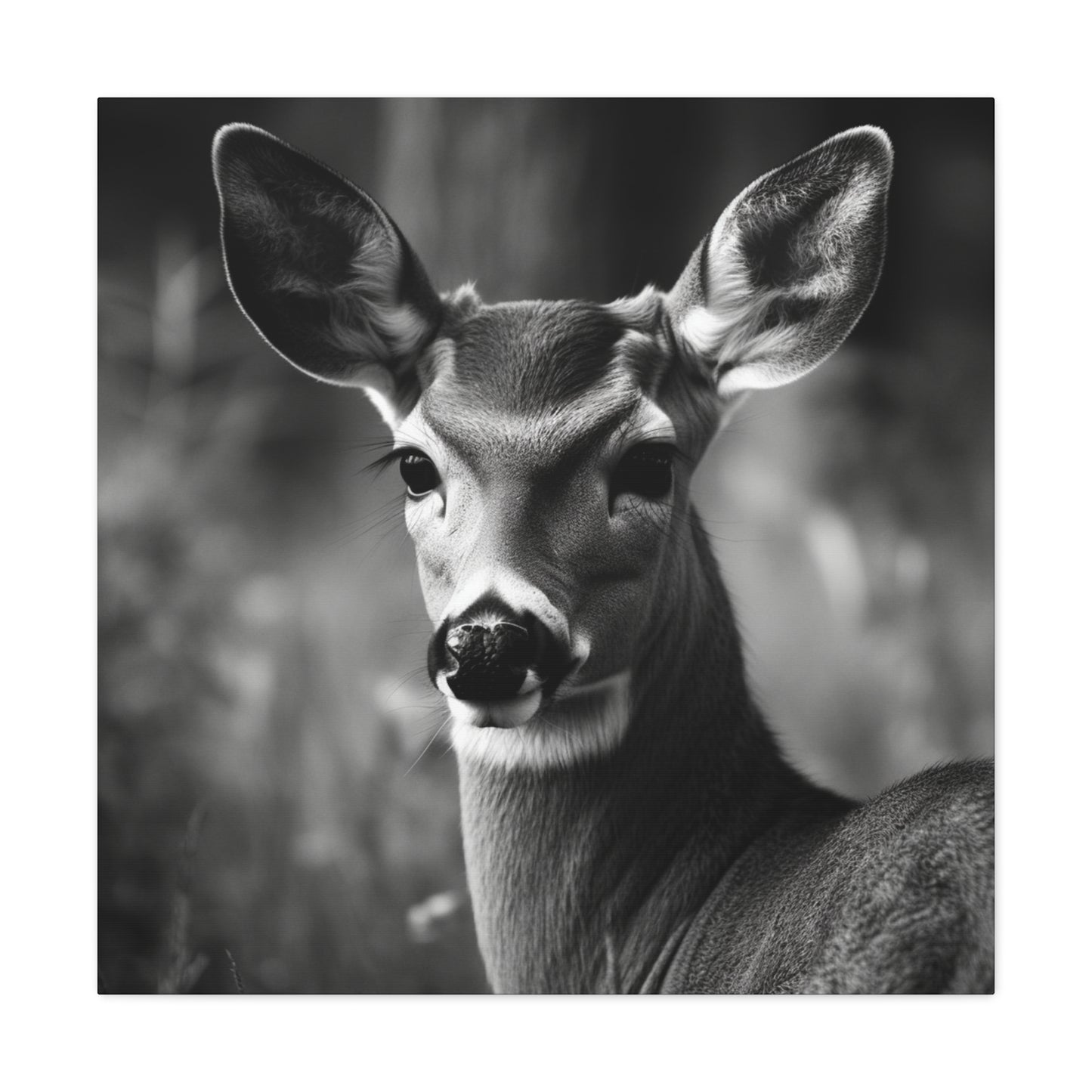 "Black & White Doe" Hunting Wall Art - Weave Got Gifts - Unique Gifts You Won’t Find Anywhere Else!