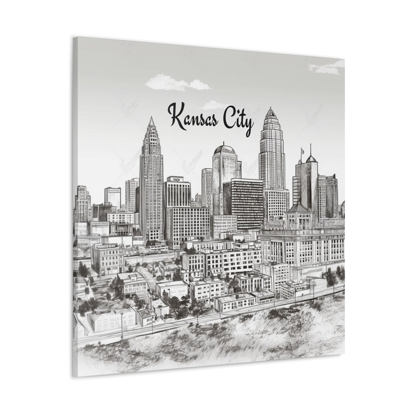 "Kansas City Skyline" Wall Art - Weave Got Gifts - Unique Gifts You Won’t Find Anywhere Else!
