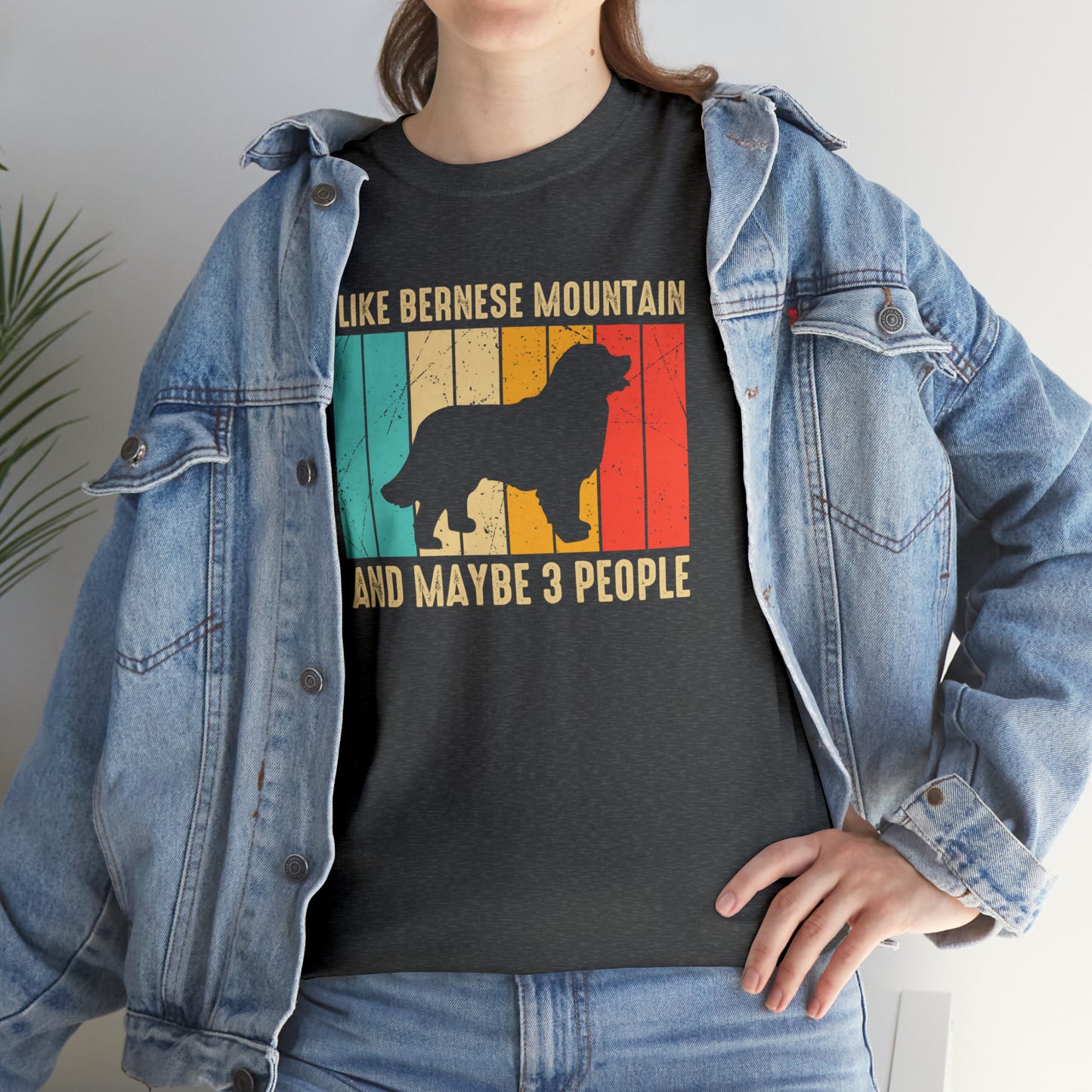 "Bernese Mountain Dog & 3 People" T-Shirt - Weave Got Gifts - Unique Gifts You Won’t Find Anywhere Else!