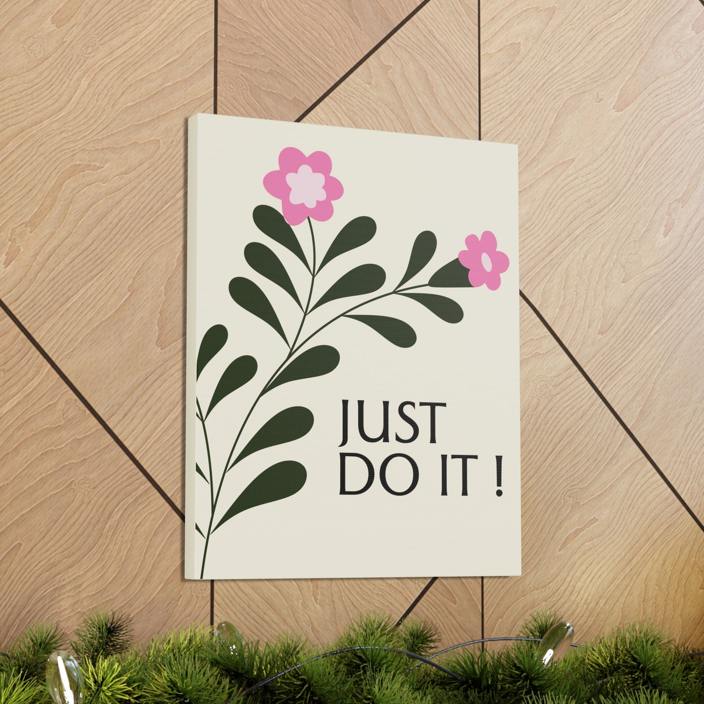 "Just Do It" Floral Wall Art - Weave Got Gifts - Unique Gifts You Won’t Find Anywhere Else!