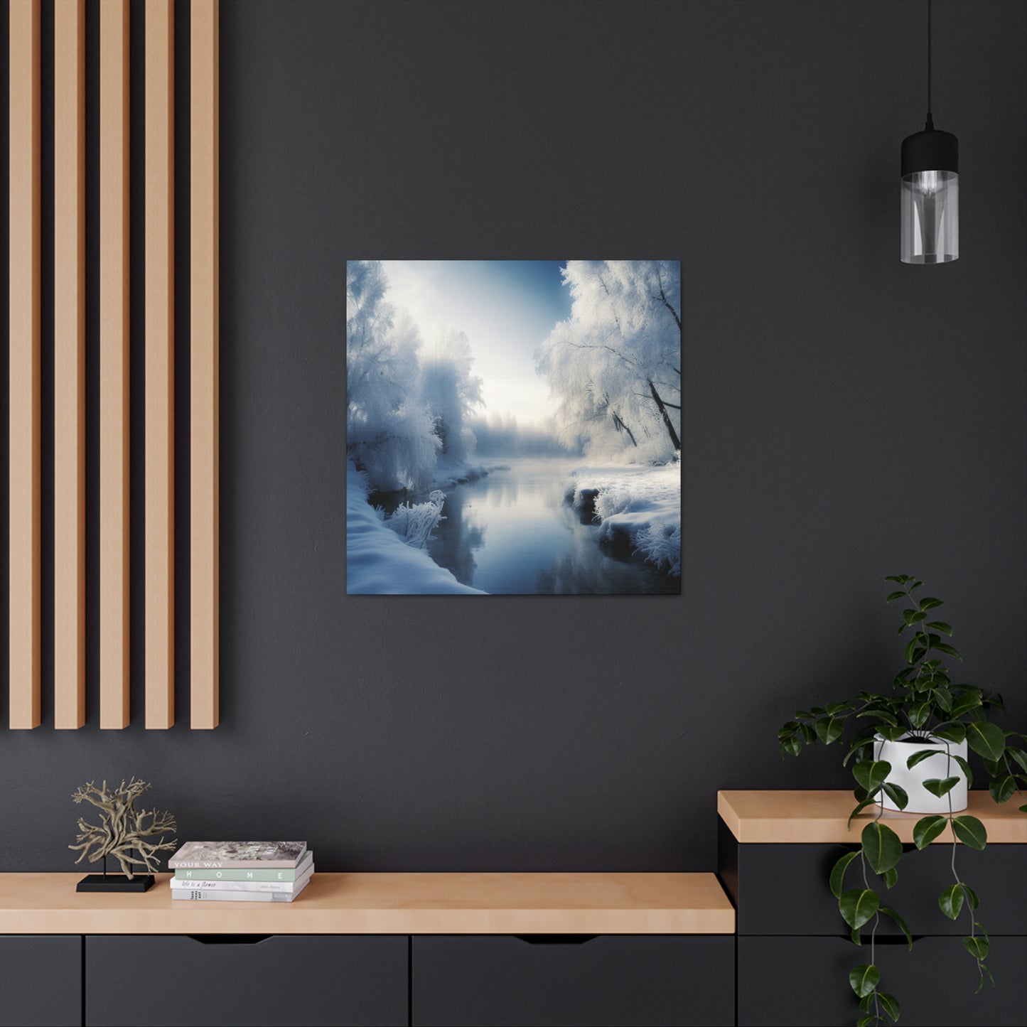 "Winter Wonderland By The Creek" Wall Art - Weave Got Gifts - Unique Gifts You Won’t Find Anywhere Else!