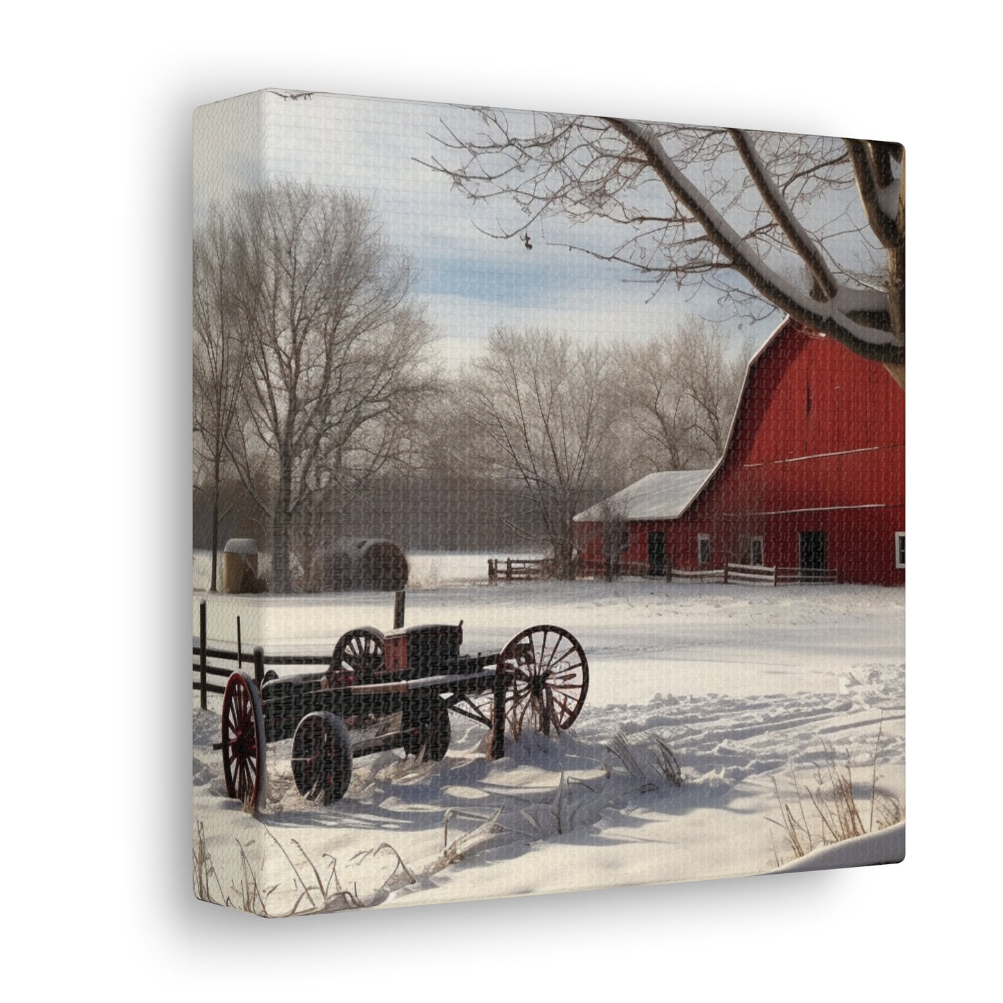 "Winter Farm Memories" Wall Art - Weave Got Gifts - Unique Gifts You Won’t Find Anywhere Else!