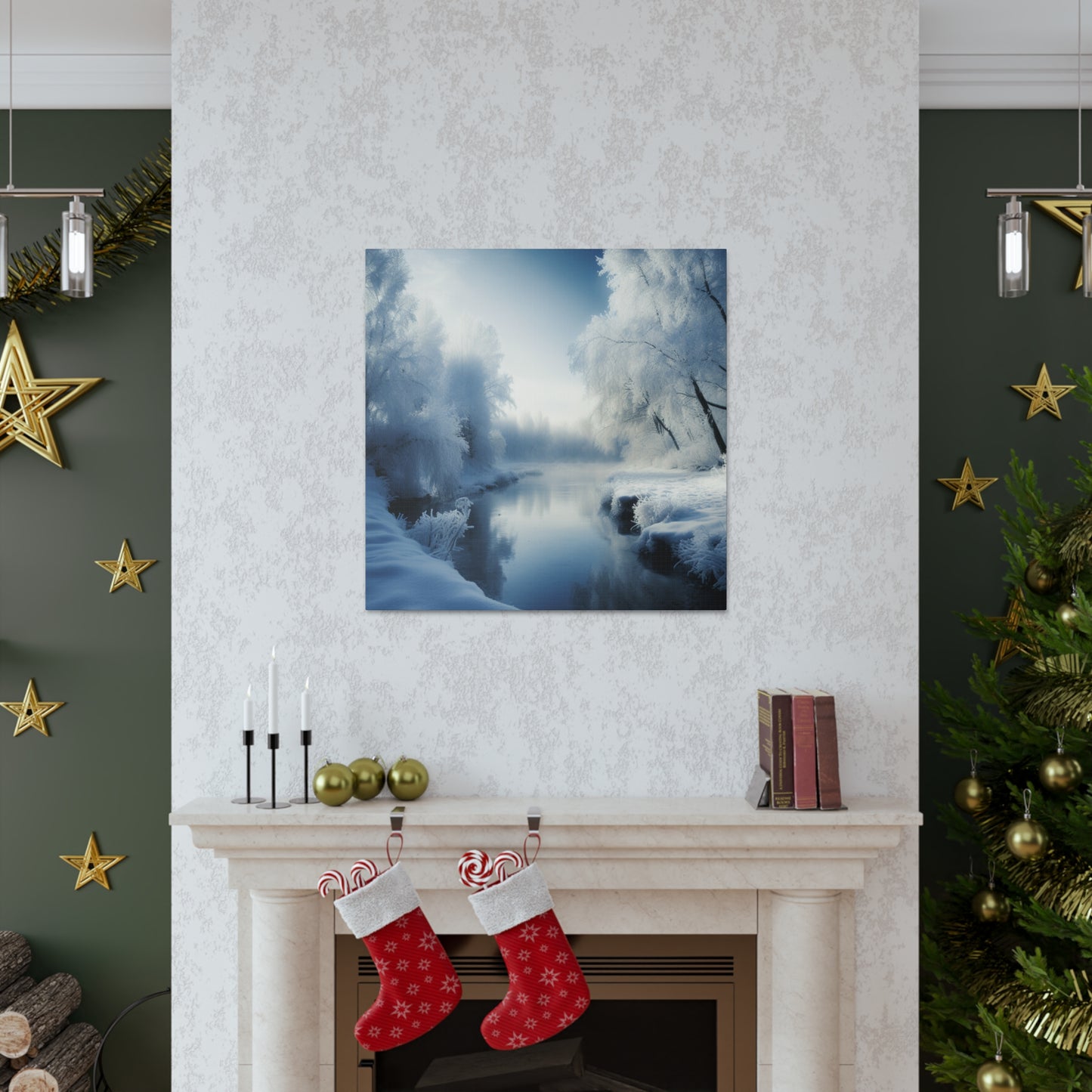 "Winter Wonderland By The Creek" Wall Art - Weave Got Gifts - Unique Gifts You Won’t Find Anywhere Else!