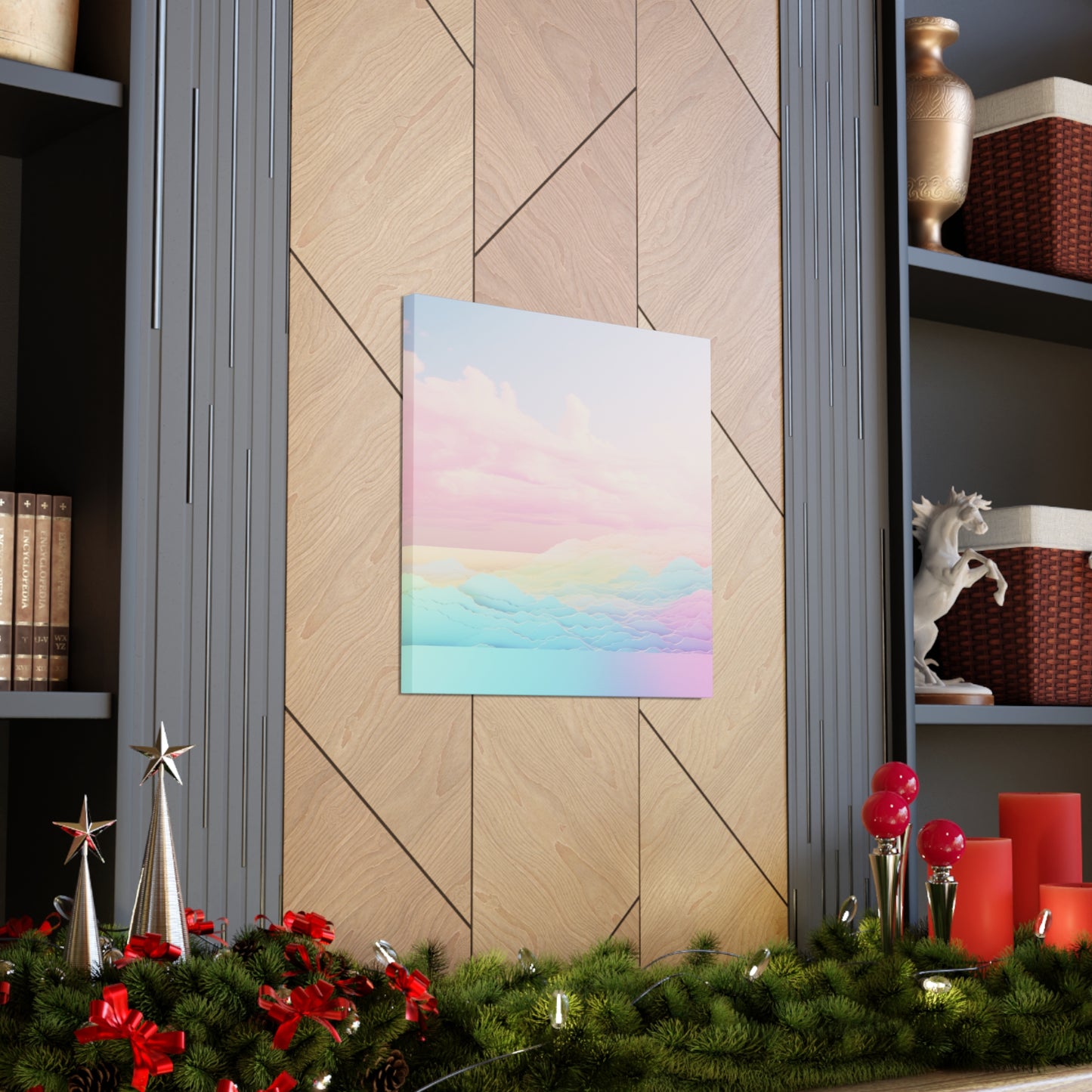 "Rainbow Clouds Abstract" Wall Art - Weave Got Gifts - Unique Gifts You Won’t Find Anywhere Else!