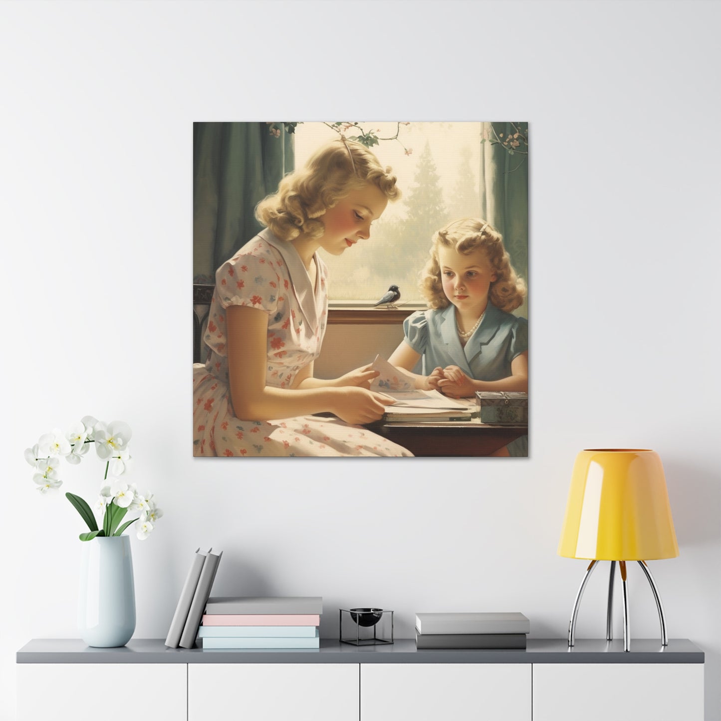 "Vintage Mother-Daughter Bond" Wall Art - Weave Got Gifts - Unique Gifts You Won’t Find Anywhere Else!