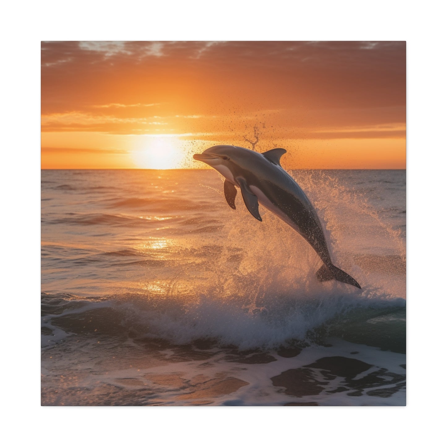 "Dolphin Sunset" Wall Art - Weave Got Gifts - Unique Gifts You Won’t Find Anywhere Else!