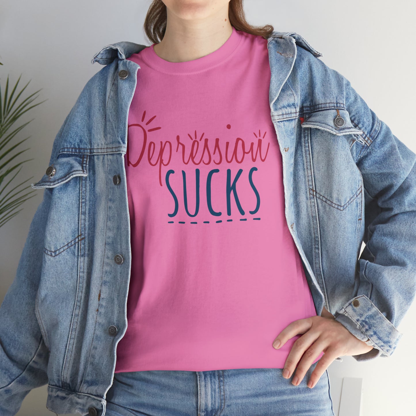 "Depression Sucks" T-Shirt - Weave Got Gifts - Unique Gifts You Won’t Find Anywhere Else!