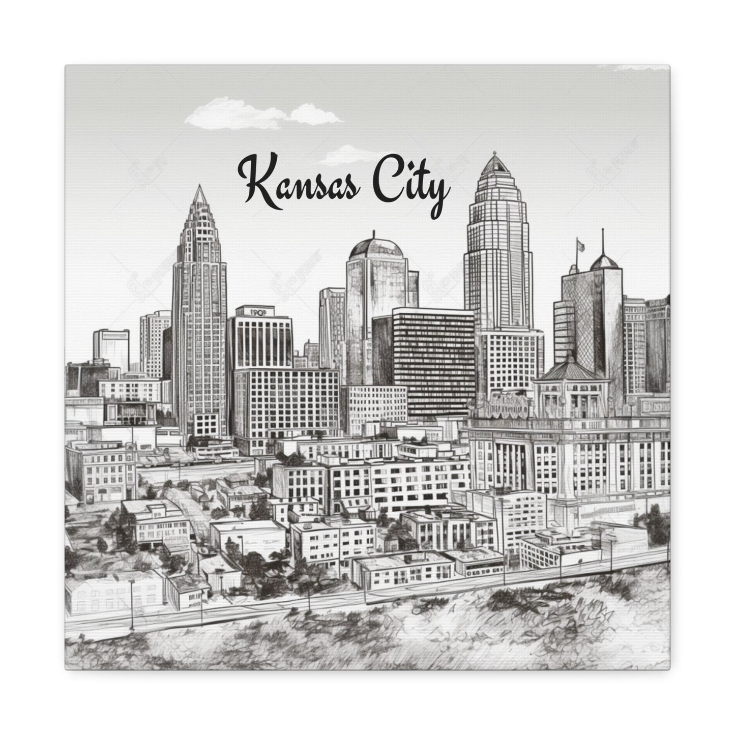 "Kansas City Skyline" Wall Art - Weave Got Gifts - Unique Gifts You Won’t Find Anywhere Else!