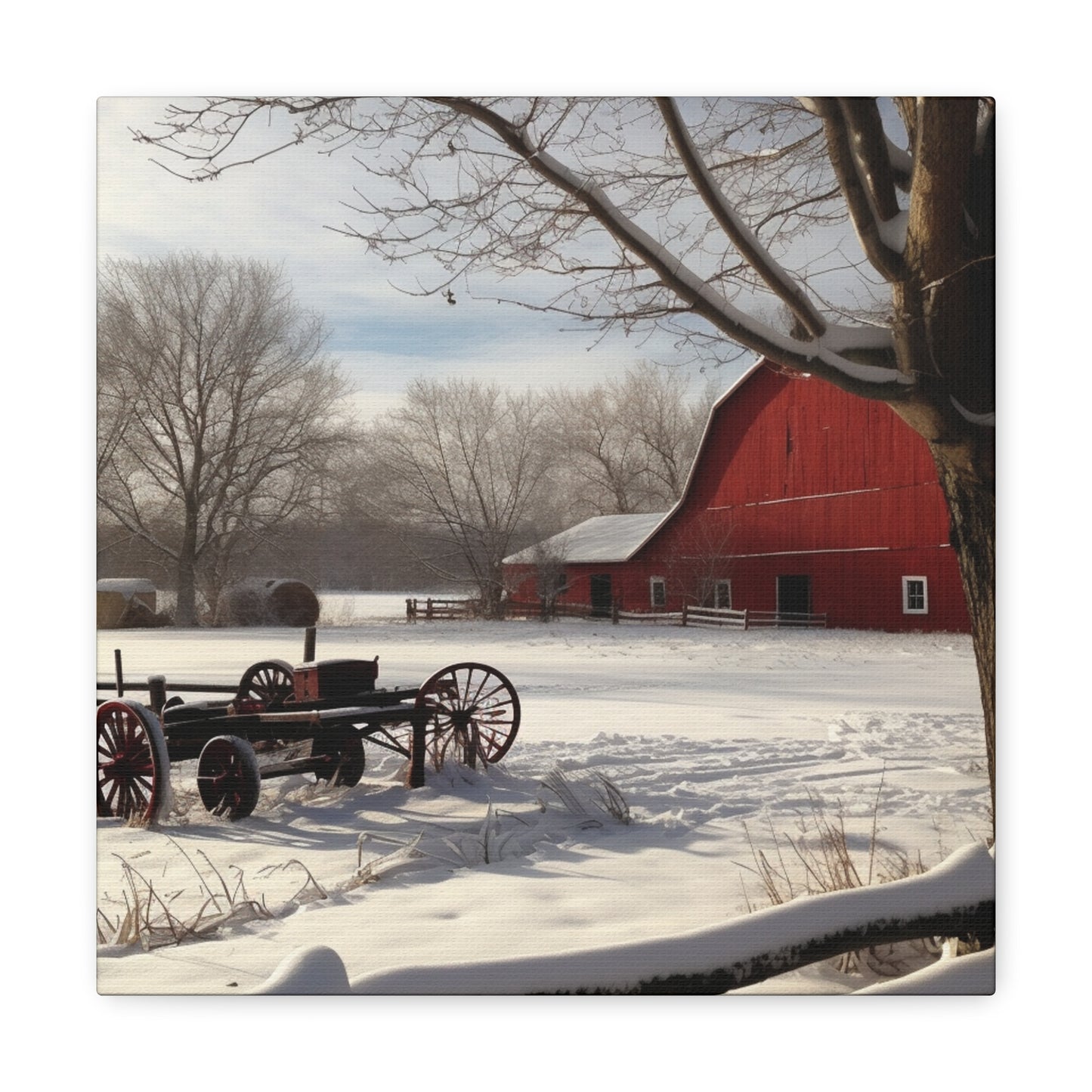 "Winter Farm Memories" Wall Art - Weave Got Gifts - Unique Gifts You Won’t Find Anywhere Else!