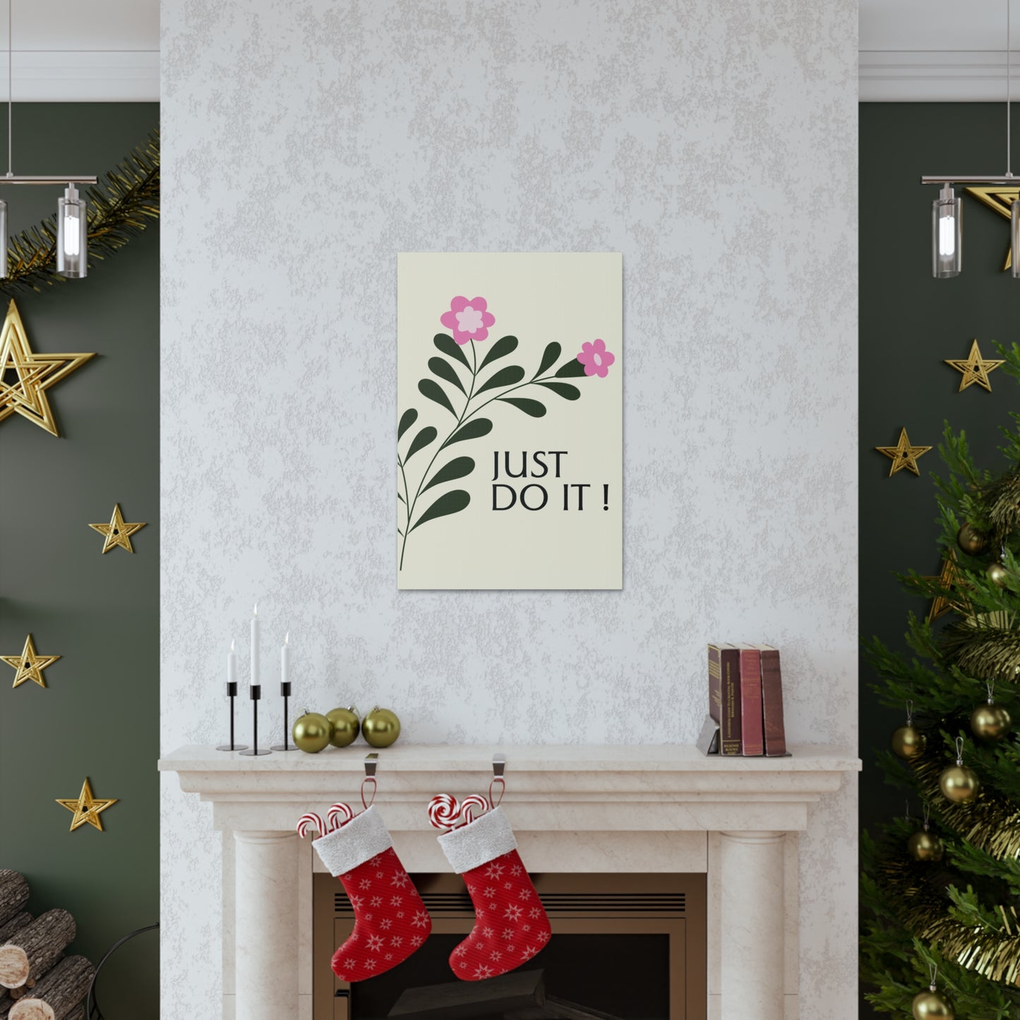 "Just Do It" Floral Wall Art - Weave Got Gifts - Unique Gifts You Won’t Find Anywhere Else!