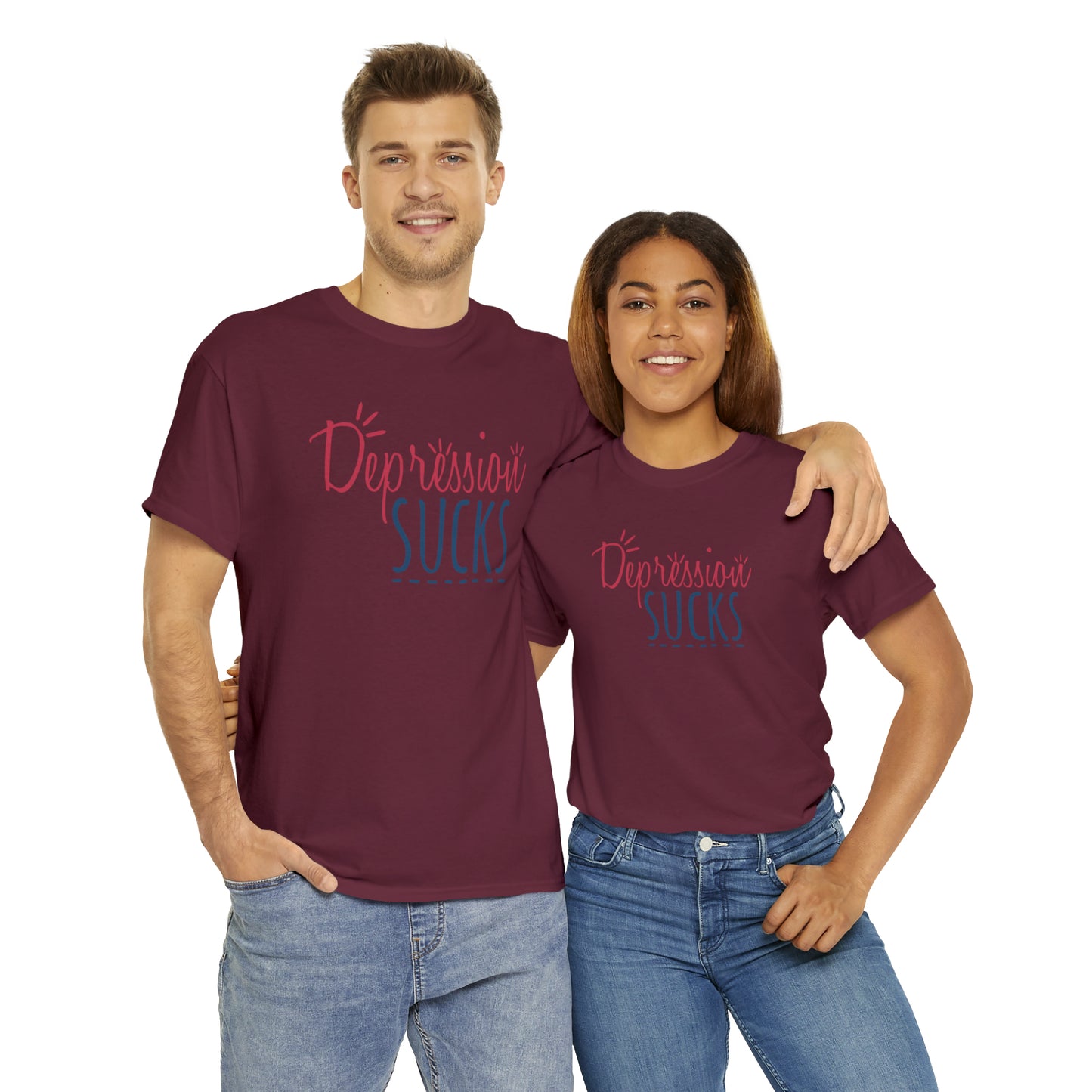 "Depression Sucks" T-Shirt - Weave Got Gifts - Unique Gifts You Won’t Find Anywhere Else!