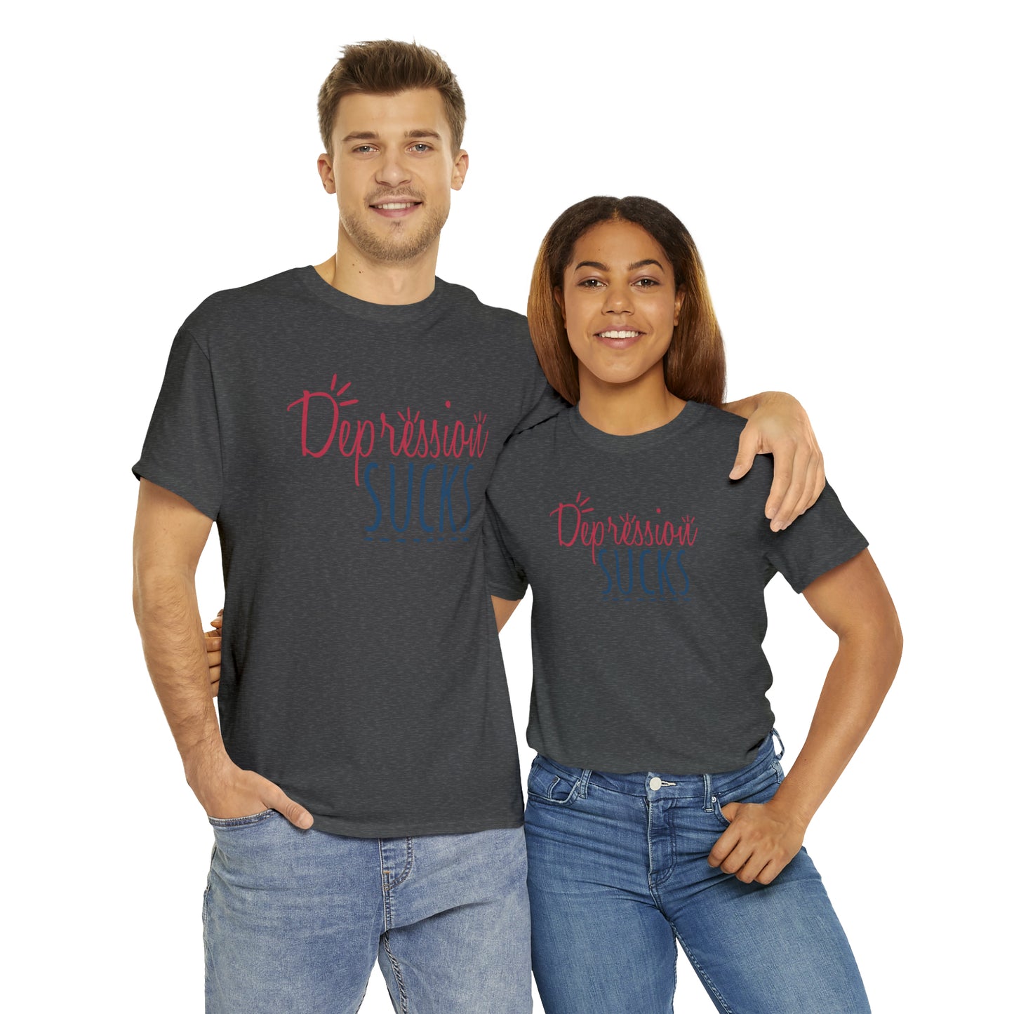 "Depression Sucks" T-Shirt - Weave Got Gifts - Unique Gifts You Won’t Find Anywhere Else!