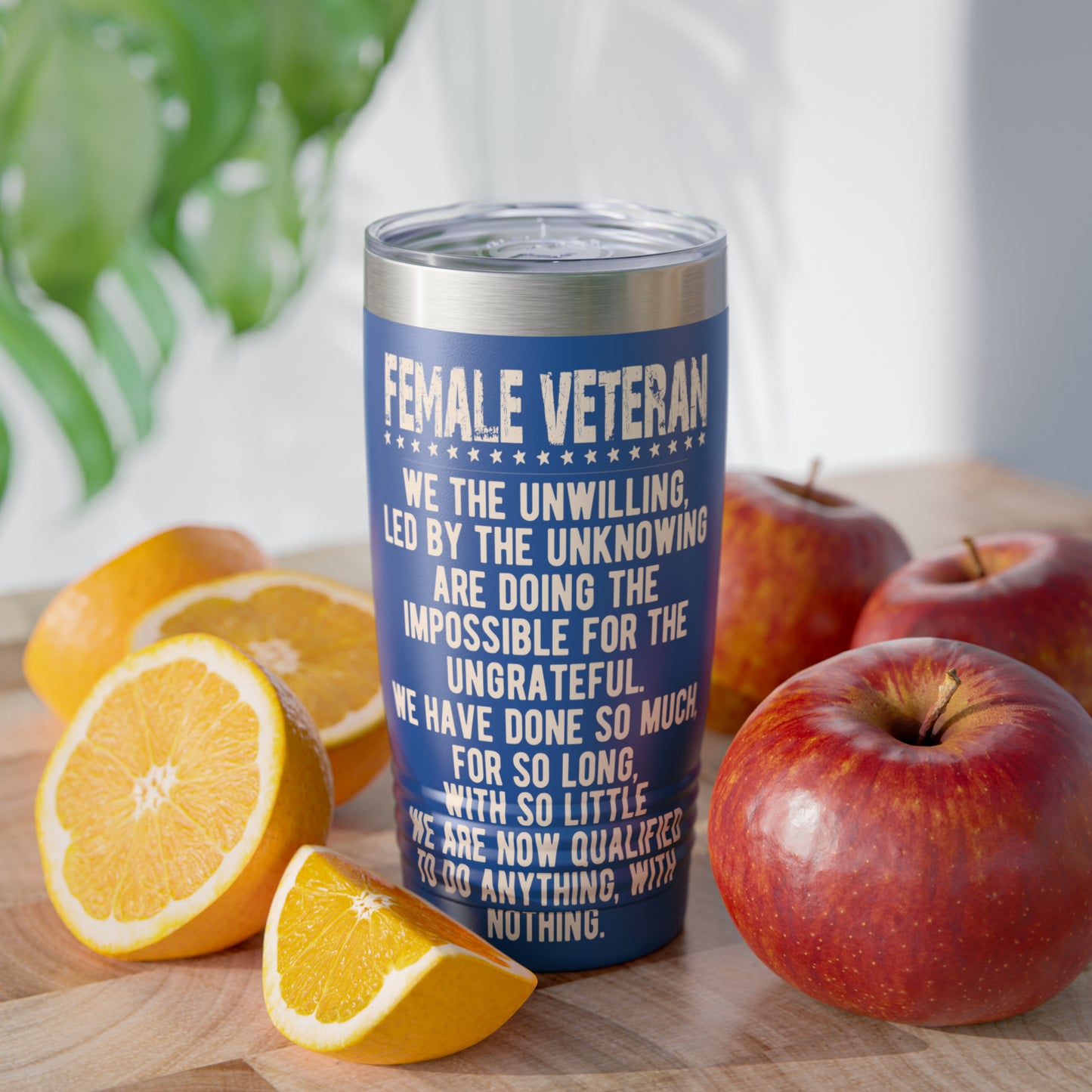 "Female Veteran" Tumbler - Weave Got Gifts - Unique Gifts You Won’t Find Anywhere Else!