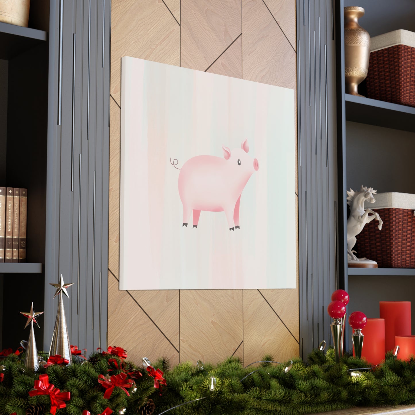 "Cute Pig" Nursery Wall Art - Weave Got Gifts - Unique Gifts You Won’t Find Anywhere Else!