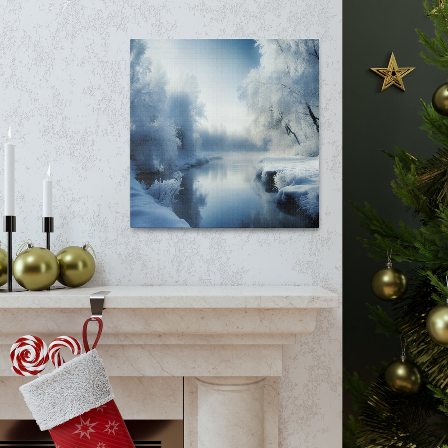 "Winter Wonderland By The Creek" Wall Art - Weave Got Gifts - Unique Gifts You Won’t Find Anywhere Else!
